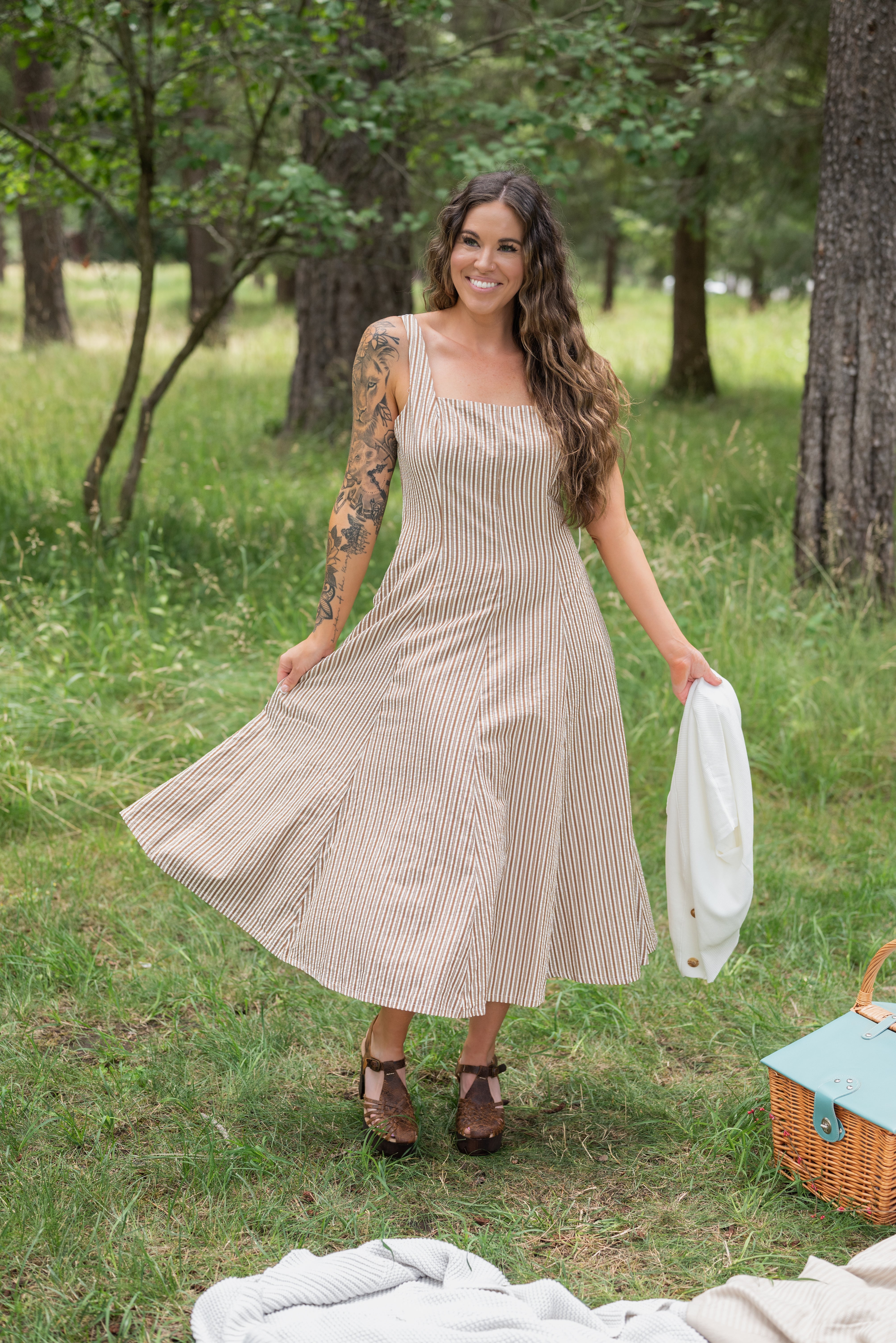 MARGERY STRIPE DRESS