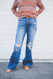KORTNEY ULTRA HIGH 90'S BUTTON FLARE