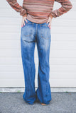 KORTNEY ULTRA HIGH 90'S BUTTON FLARE