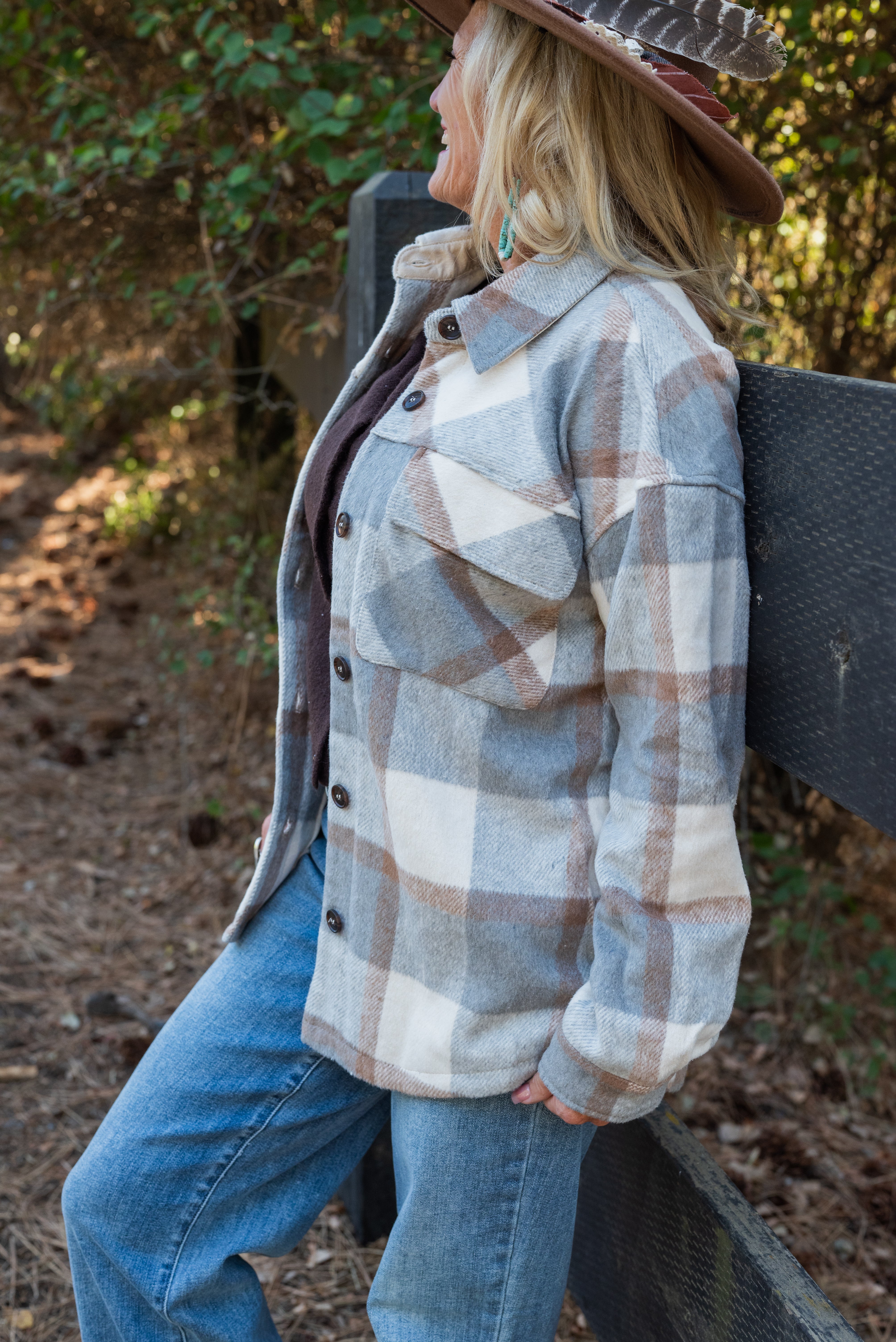 KAITLIN PLAID SHACKET