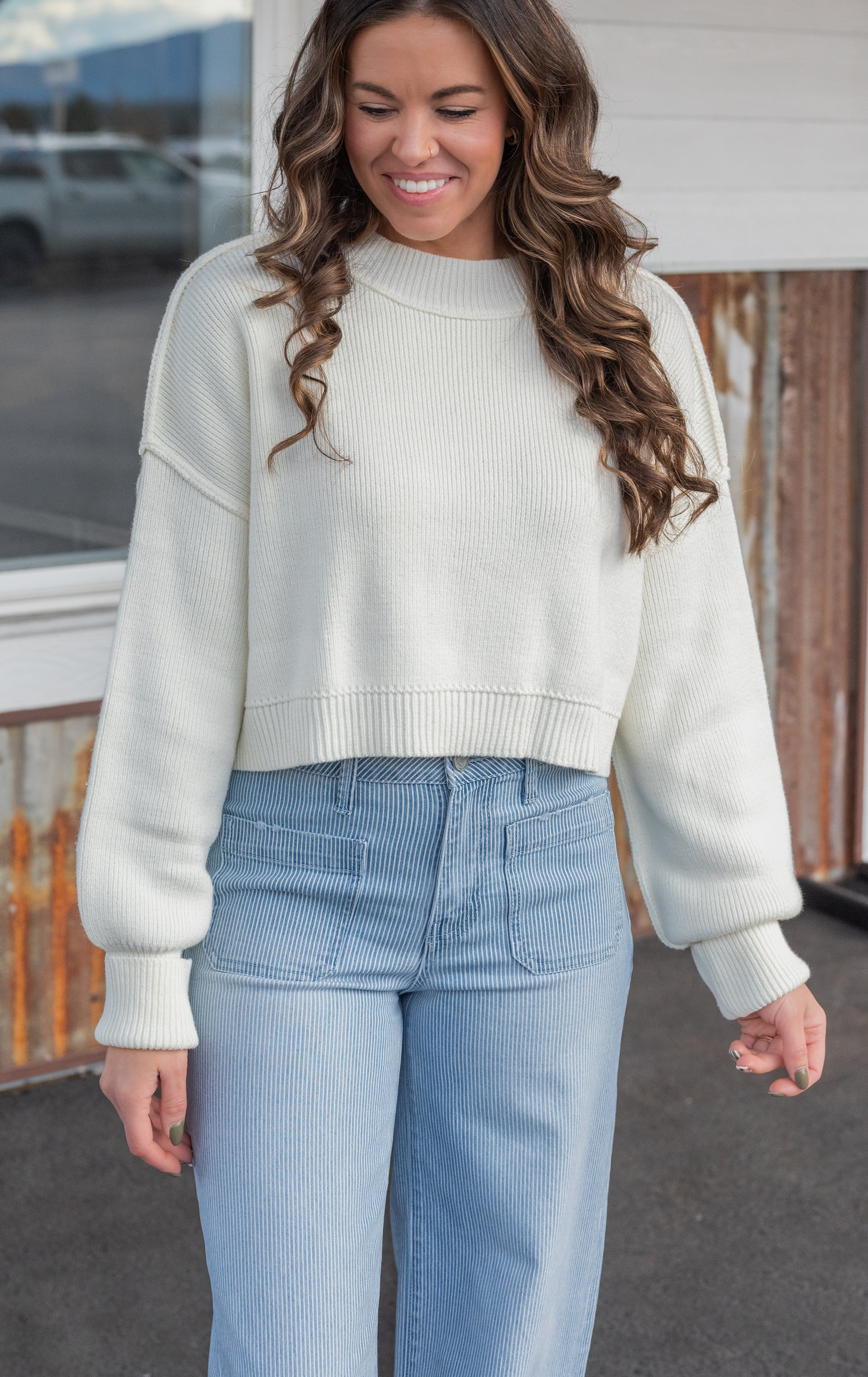 JULIANA CROP SWEATER