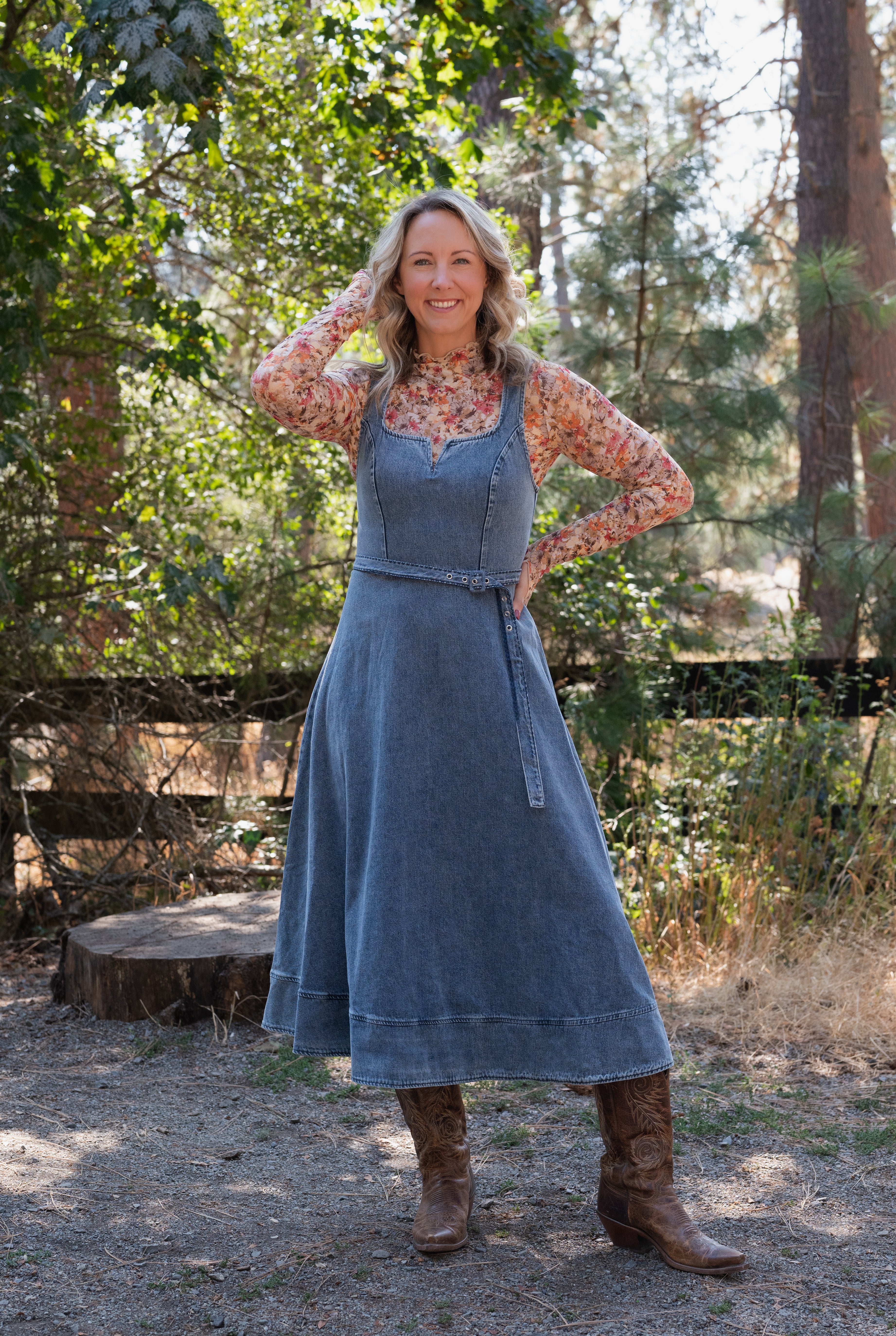 JENNA DENIM DRESS