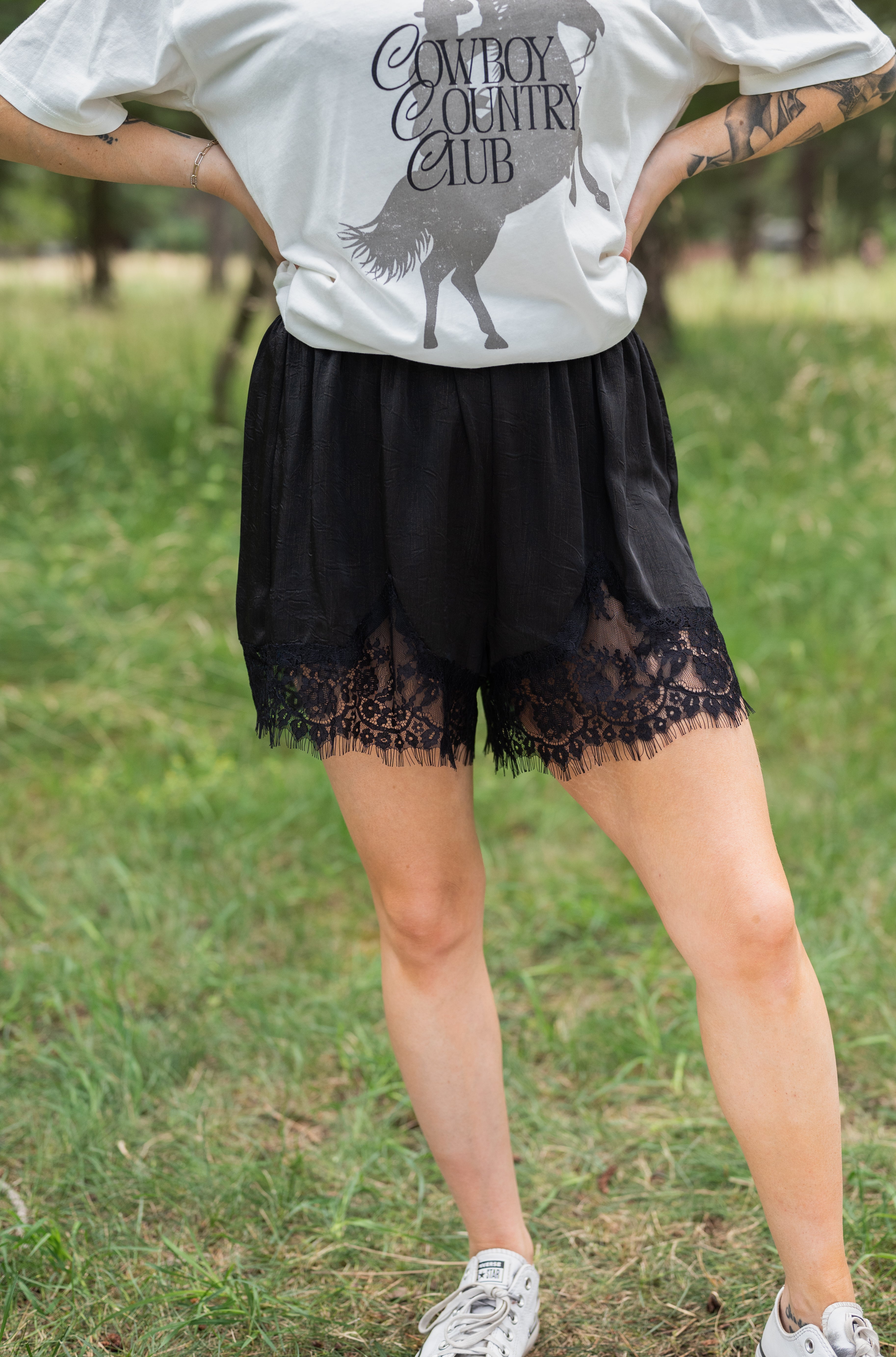 DAYANARA SATIN SHORTS