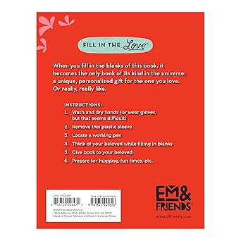 About You Fill in the Love Book