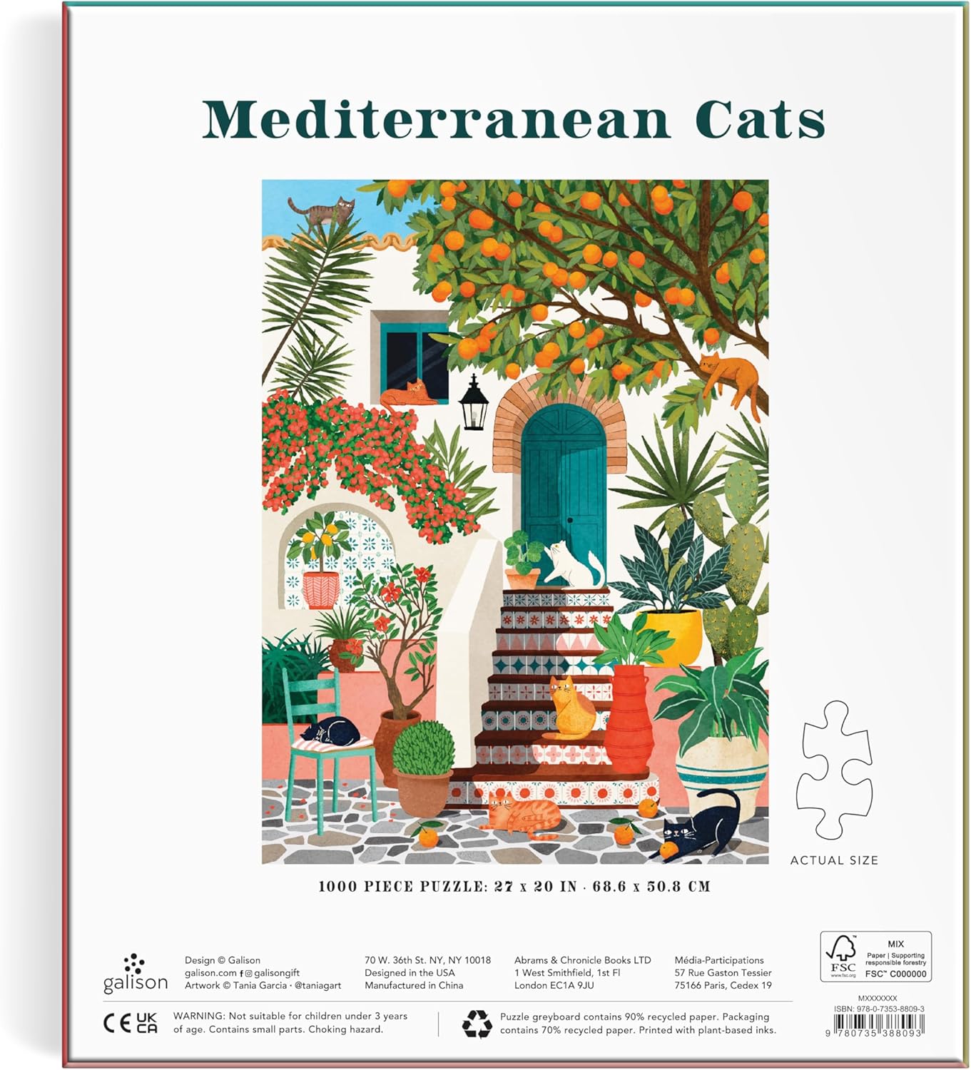 Mediterranean Cats – 1000 Piece Jigsaw Puzzle