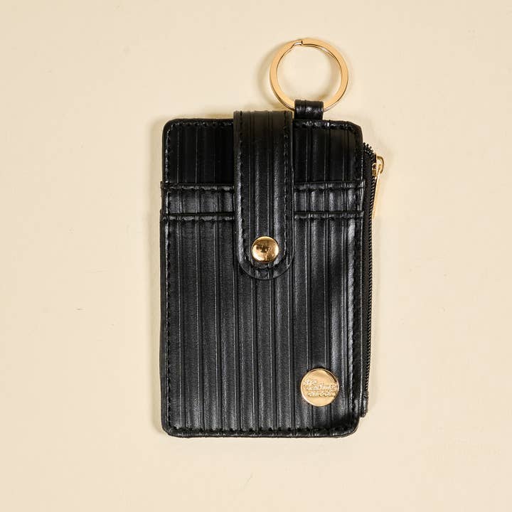 Ripple Ridge Keychain Wallet
