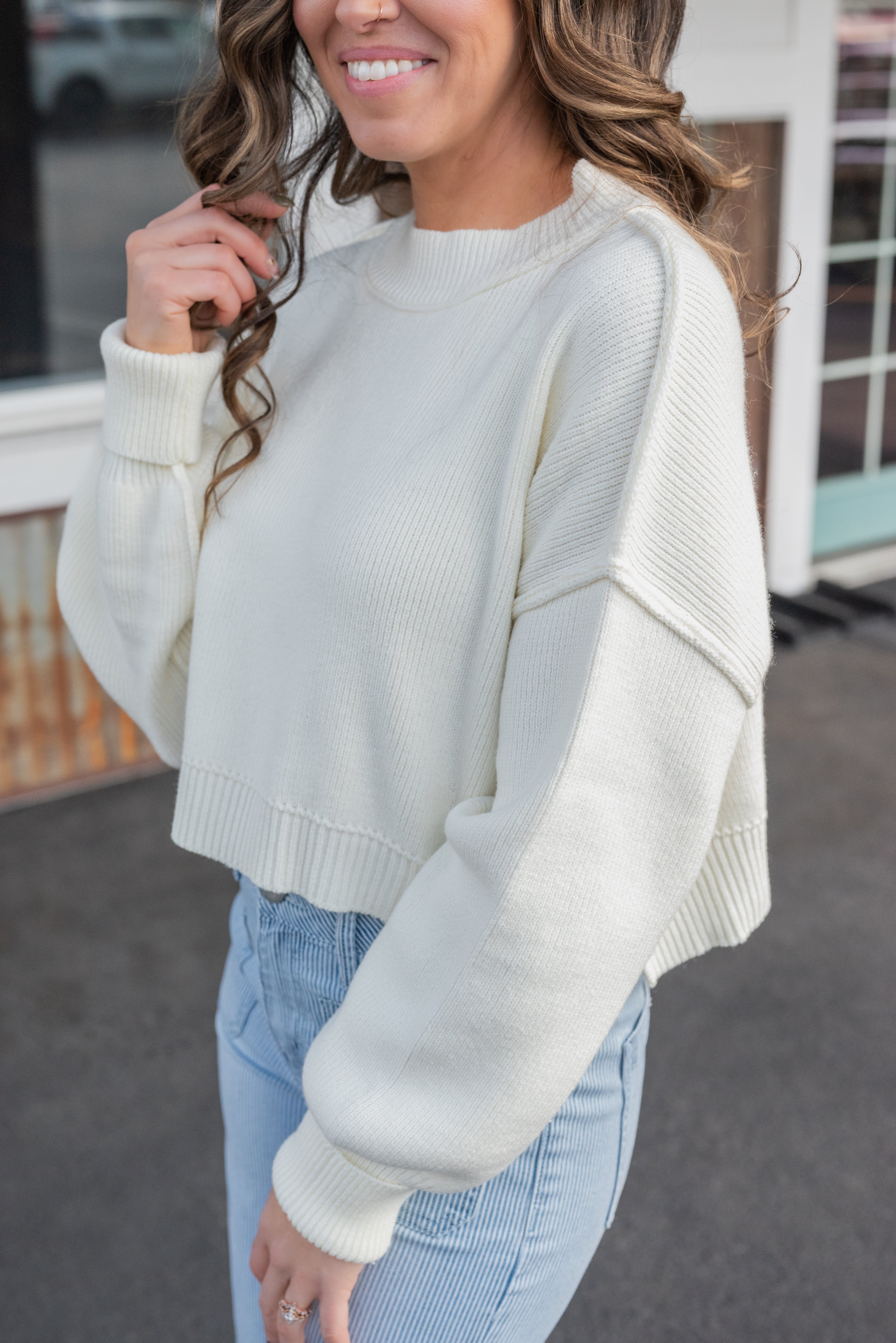 JULIANA CROP SWEATER