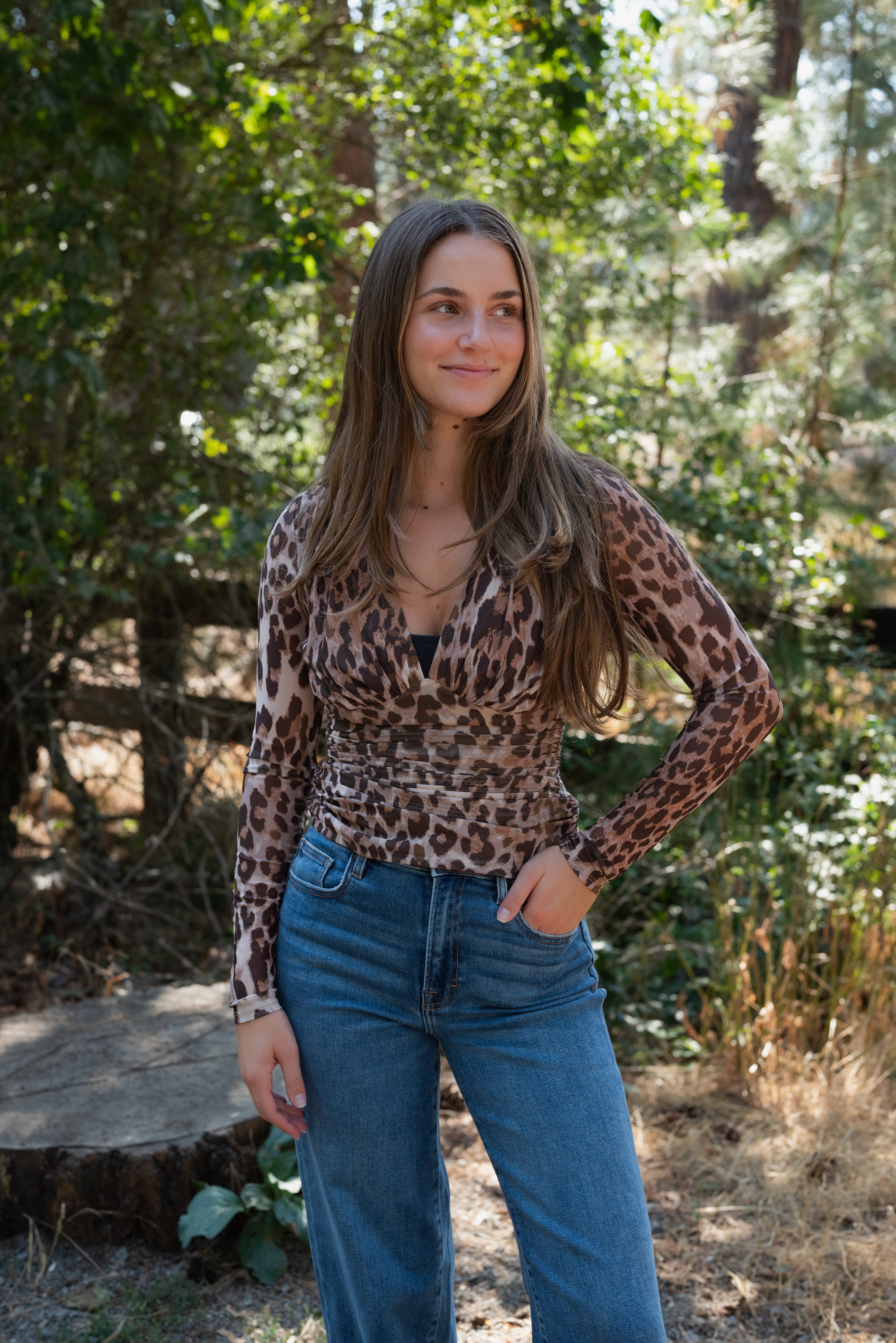 CHEYENNE LEOPARD TOP