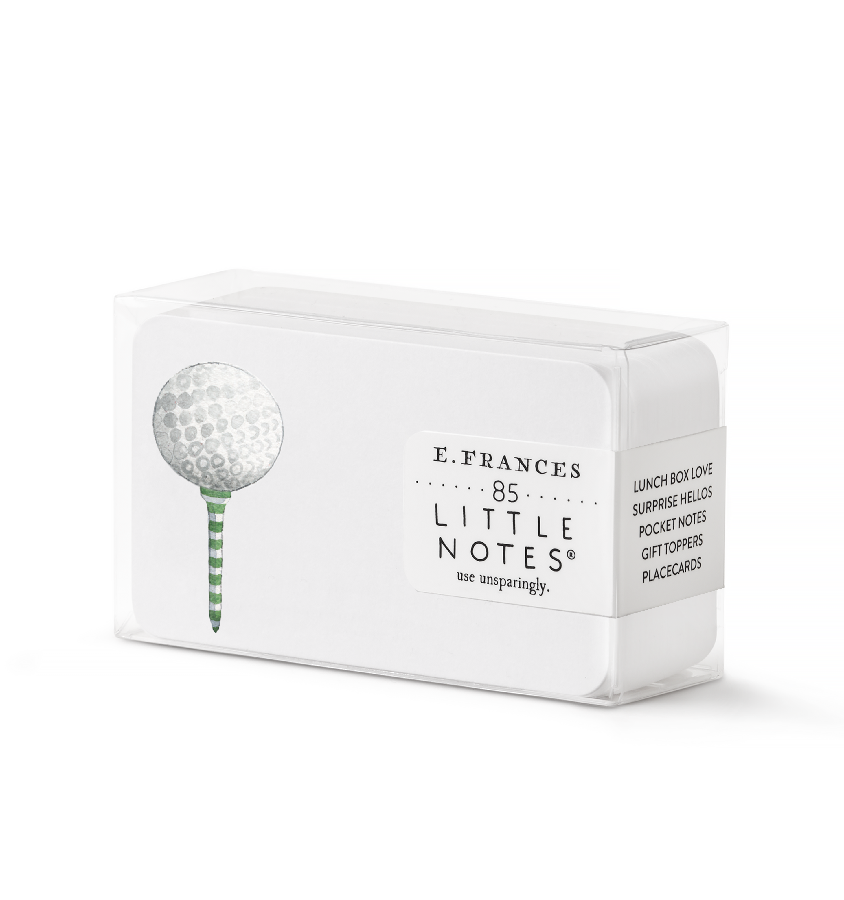 Golf Tee Little Notes® – Boxed Set of 85 Mini Notecards