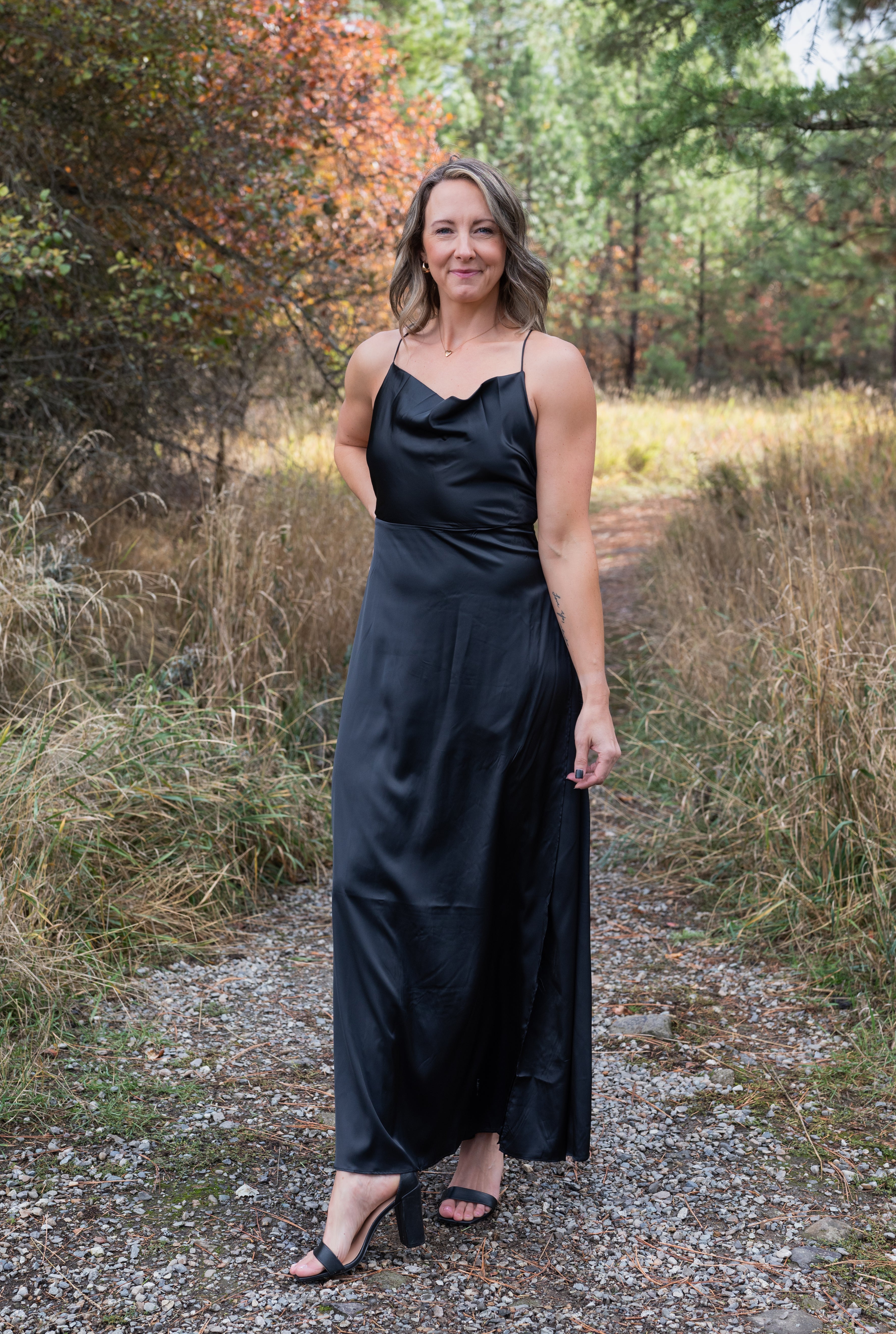 TAYLOR SILKY MAXI DRESS