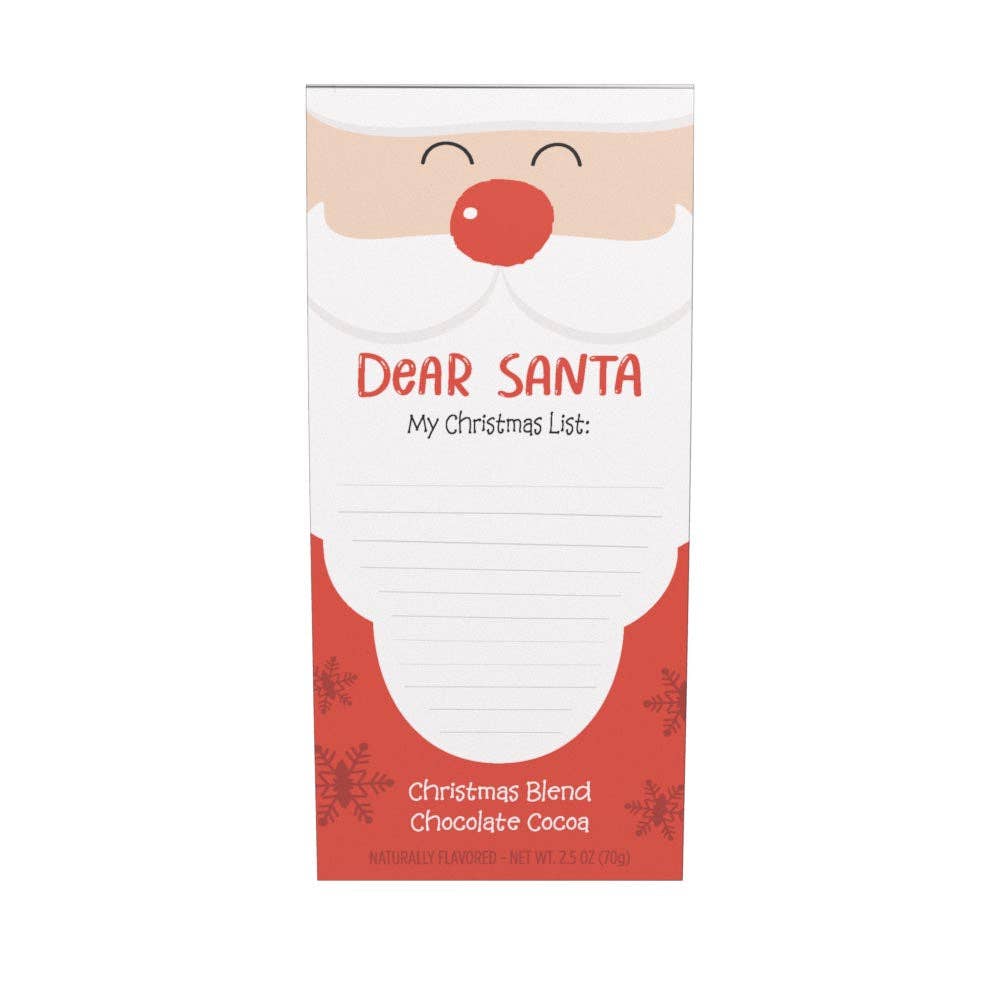 Dear Santa - My Christmas List Choc Cocoa (2.5oz Tent Boxes)