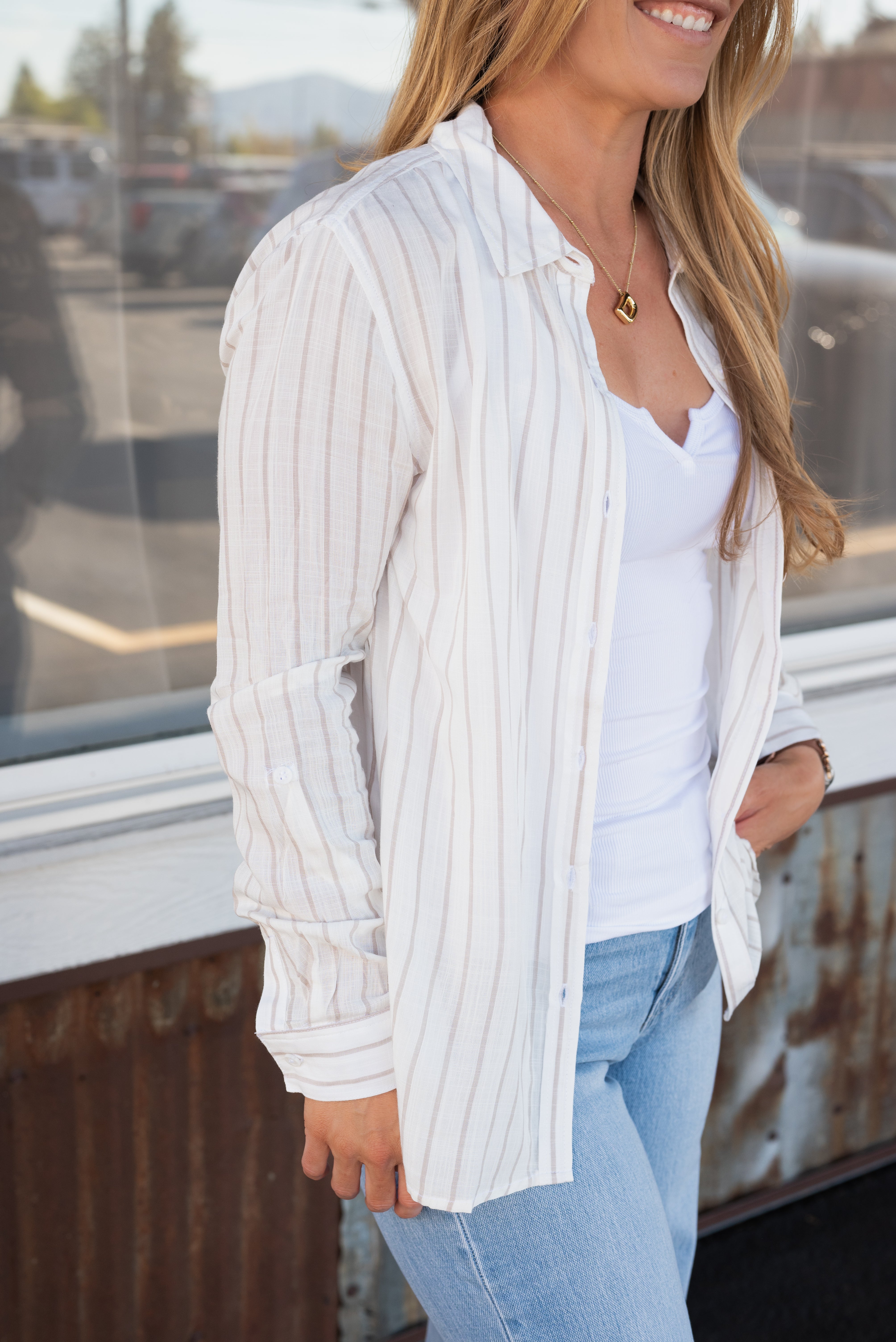 ELISEE STRIPE LS SHIRT