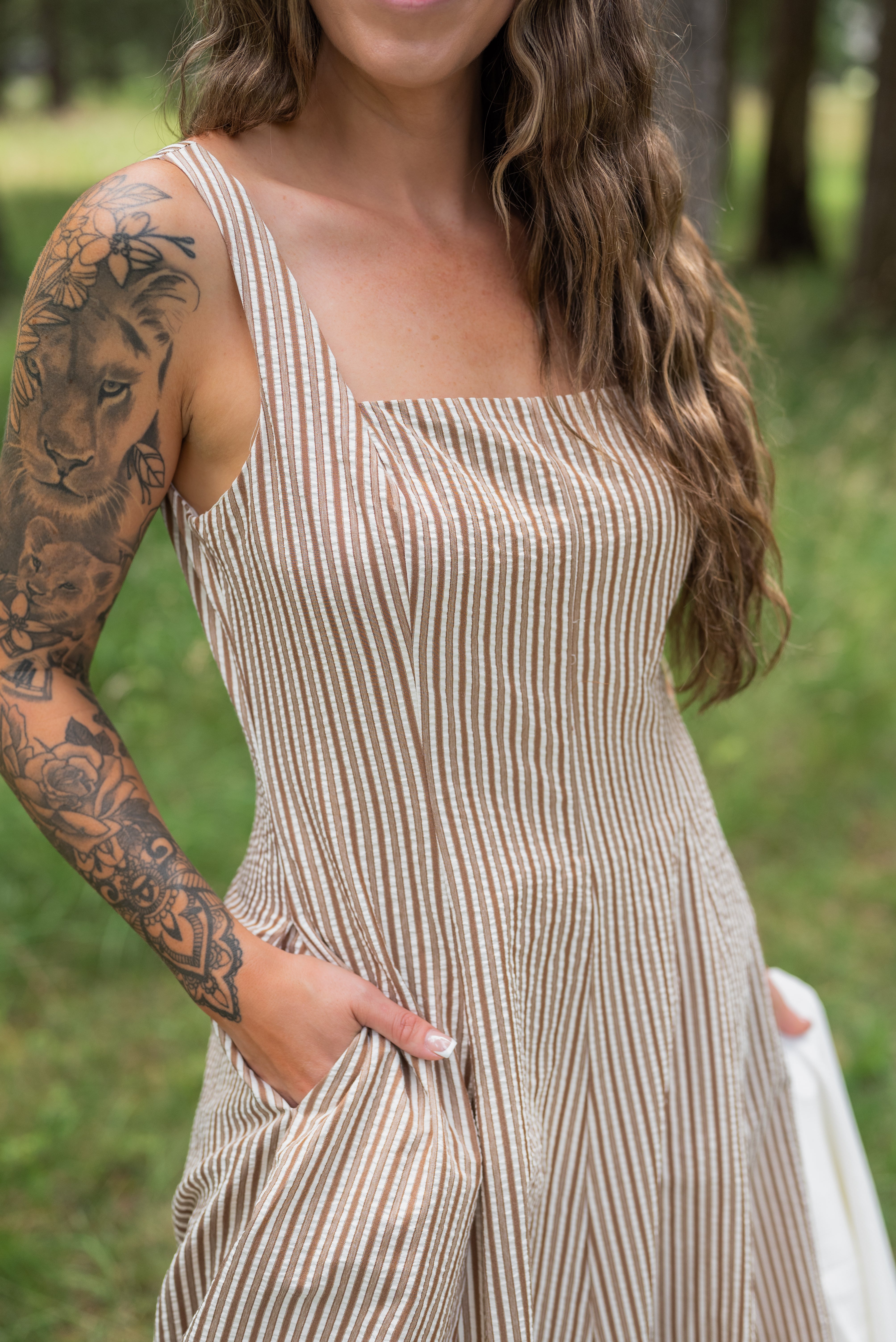 MARGERY STRIPE DRESS