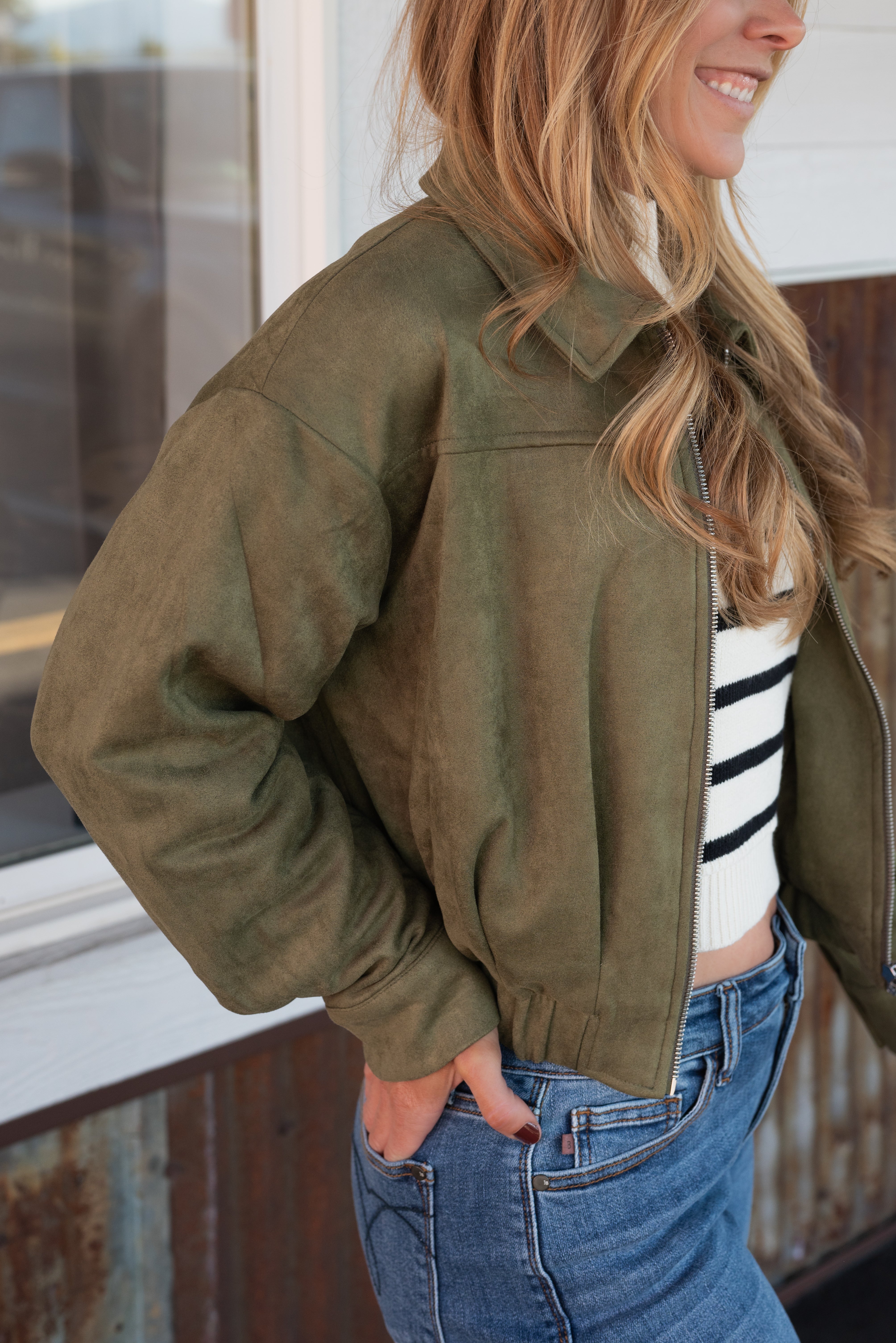 TUSCANY FAUX SUEDE JACKET