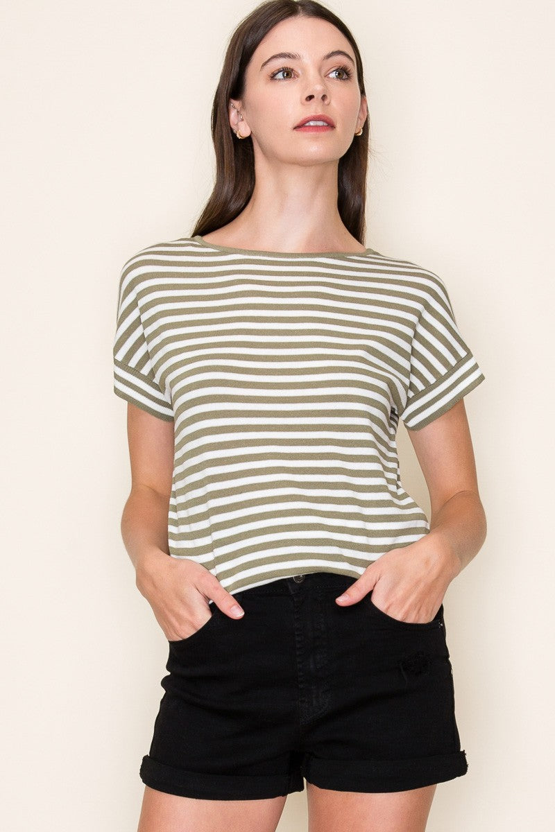 WEAVER STRIPE TOP