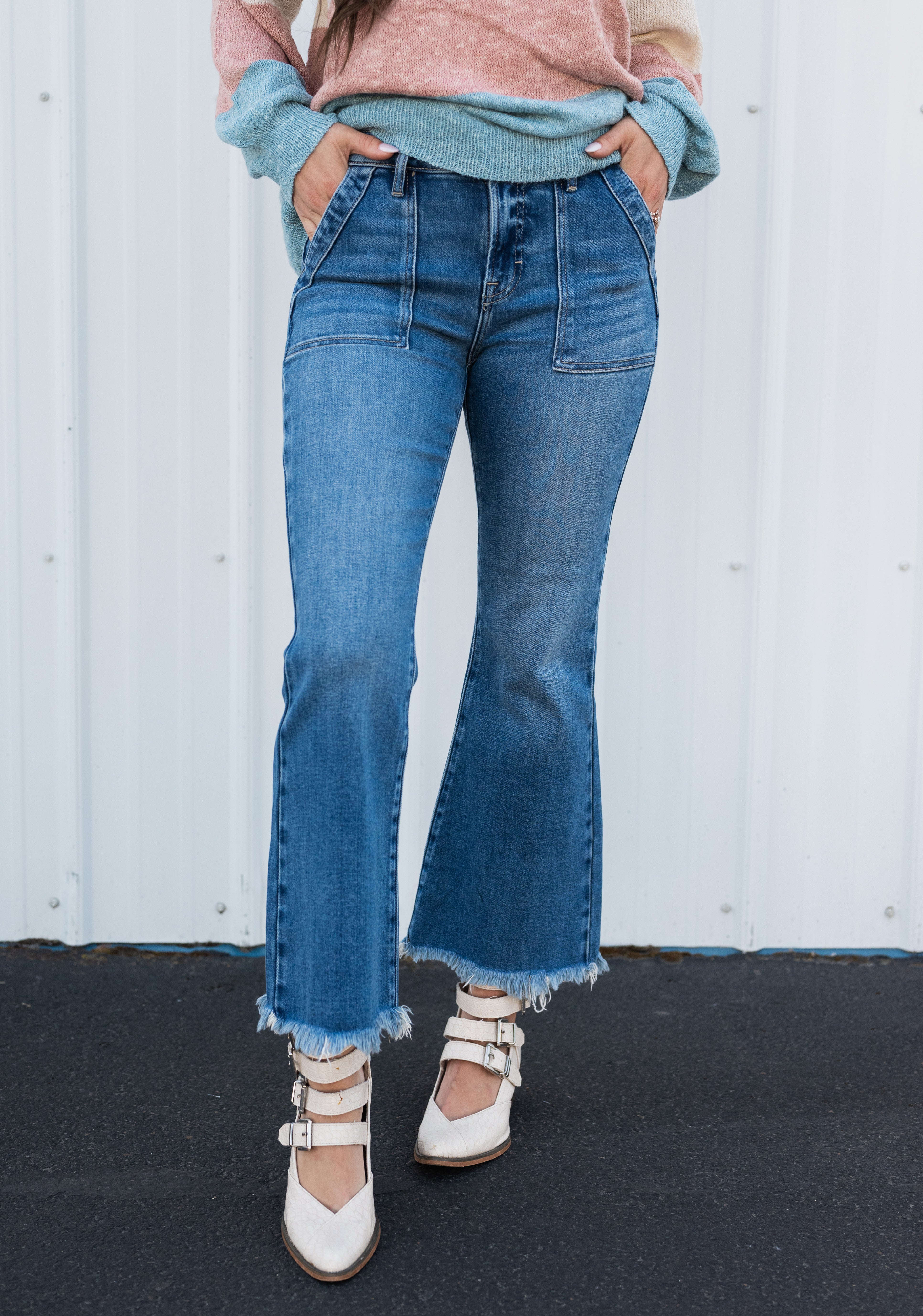 TERESA CARGO CROPPED FLARE