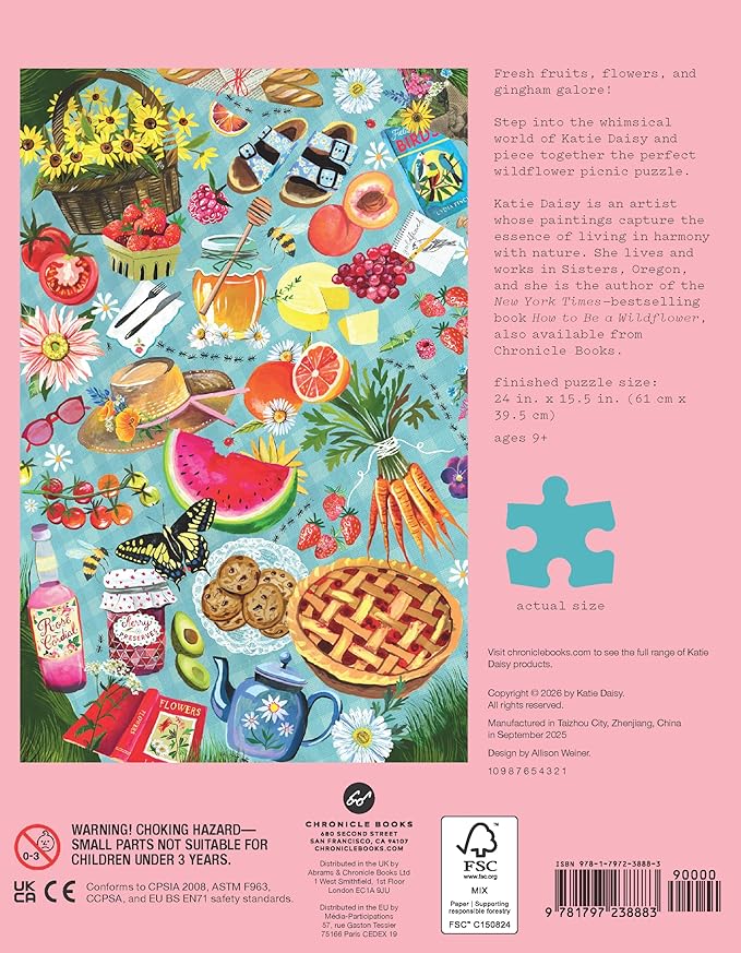 Wildflower Picnic 500-Piece Puzzle