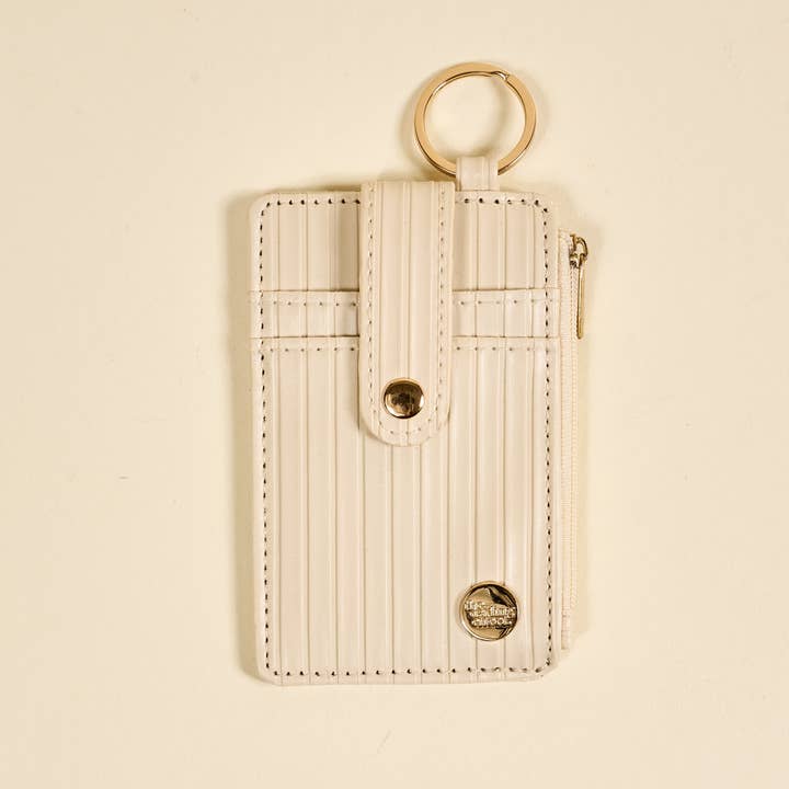 Ripple Ridge Keychain Wallet