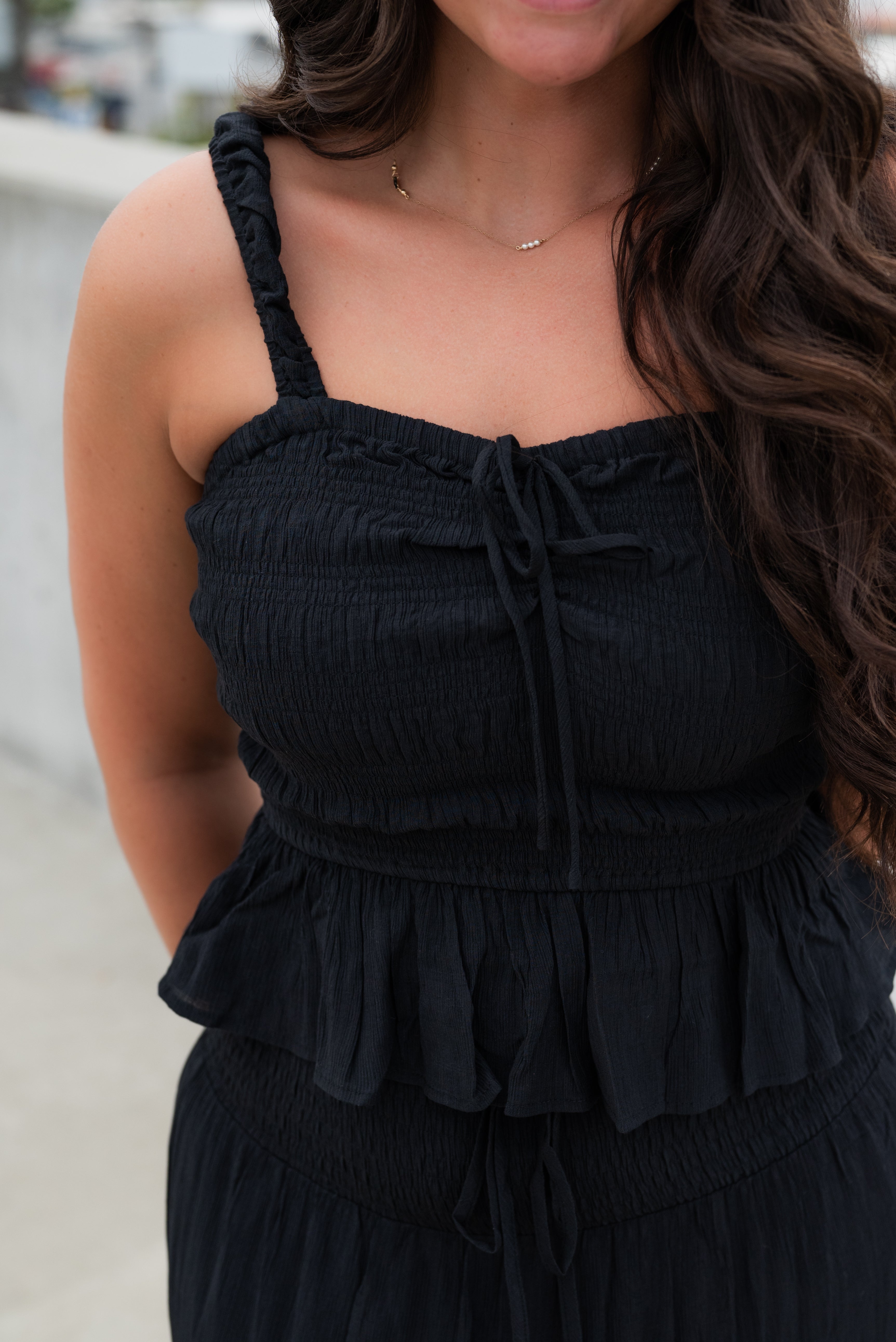 LUCILE PEPLUM TOP