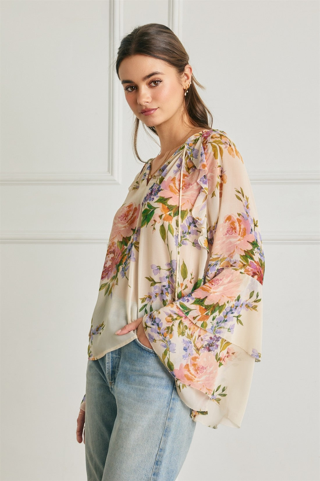 ROBYN BELL SLV BLOUSE