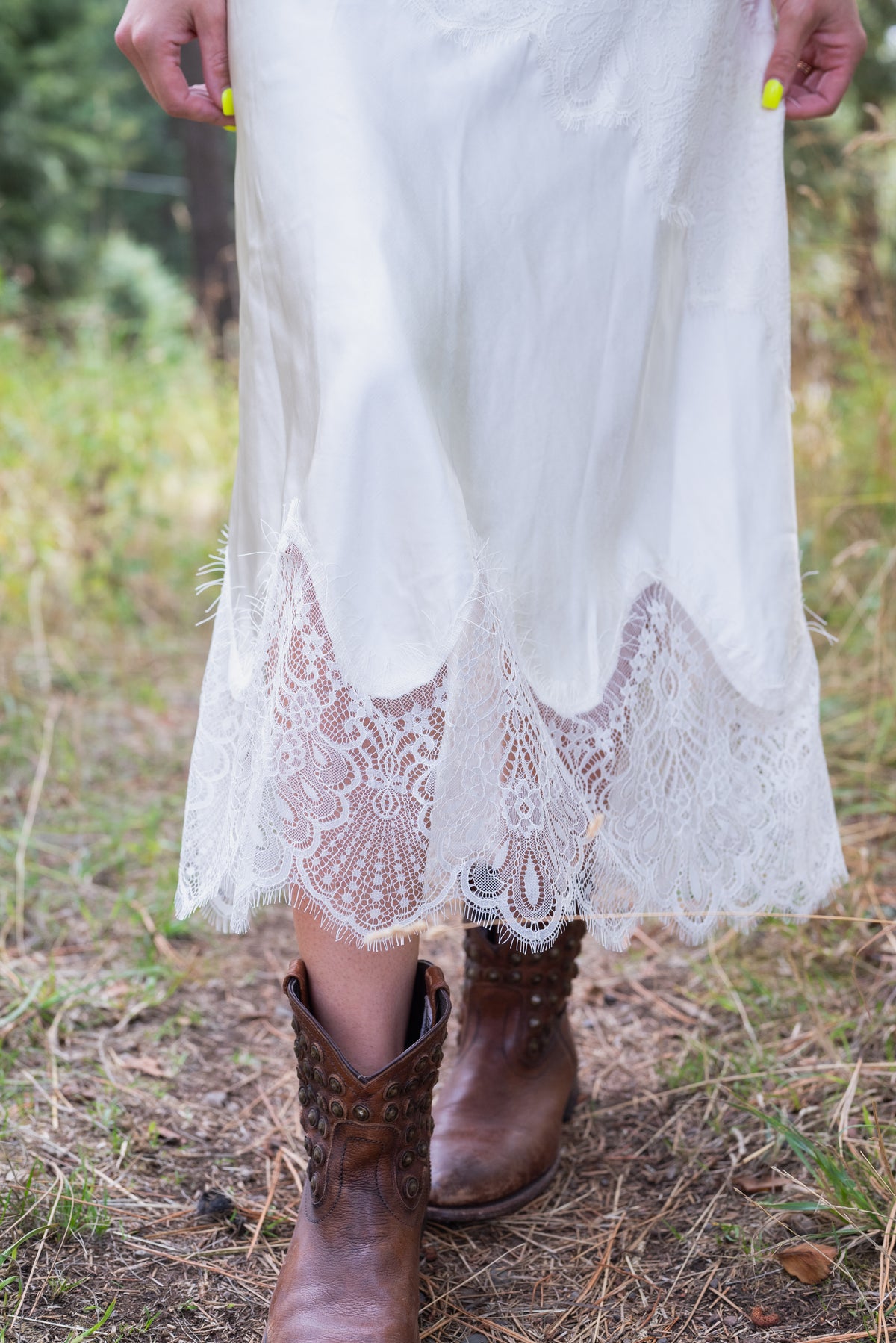 BLOSSOM SATIN SKIRT