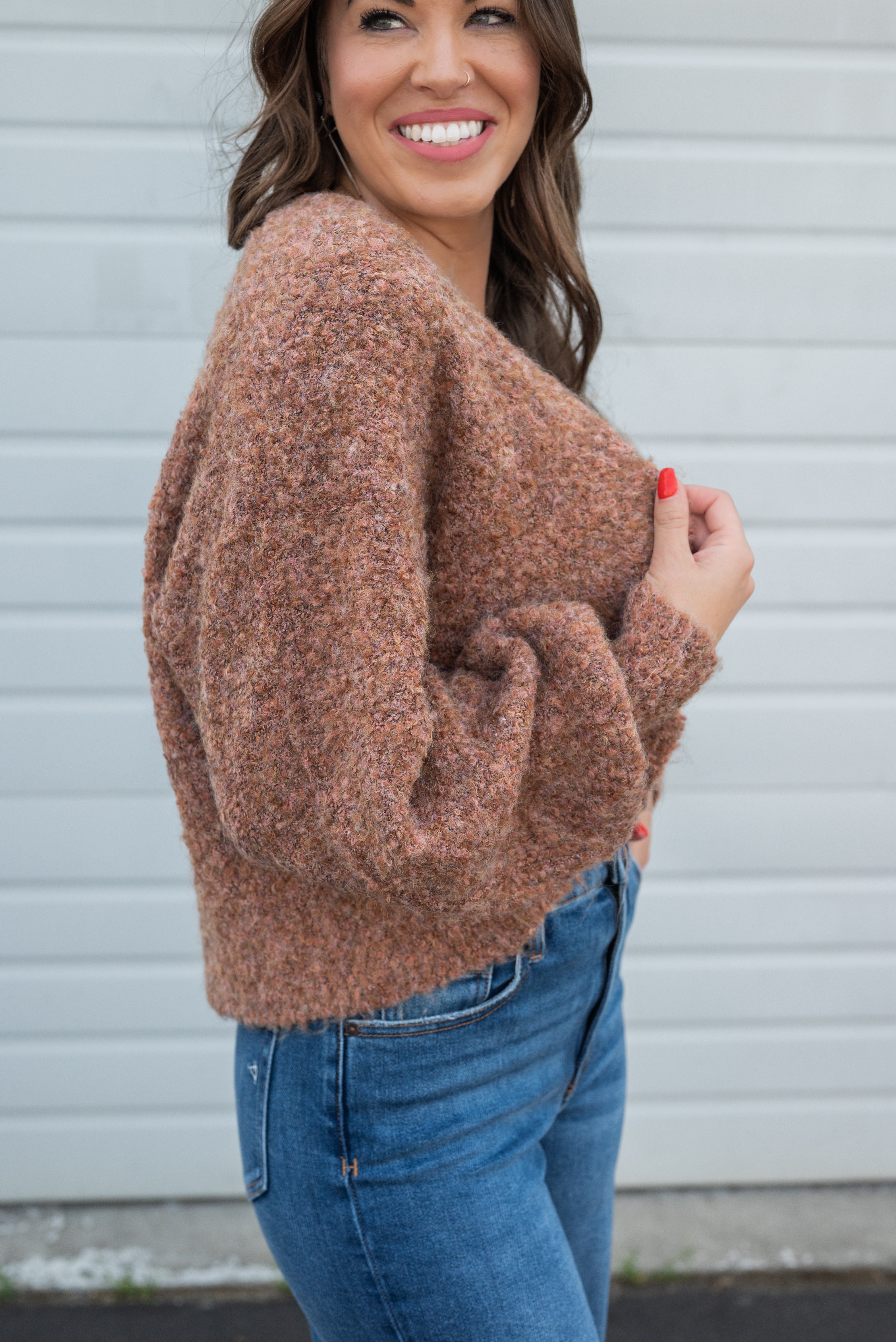 MAREN BOUCLE SWEATER