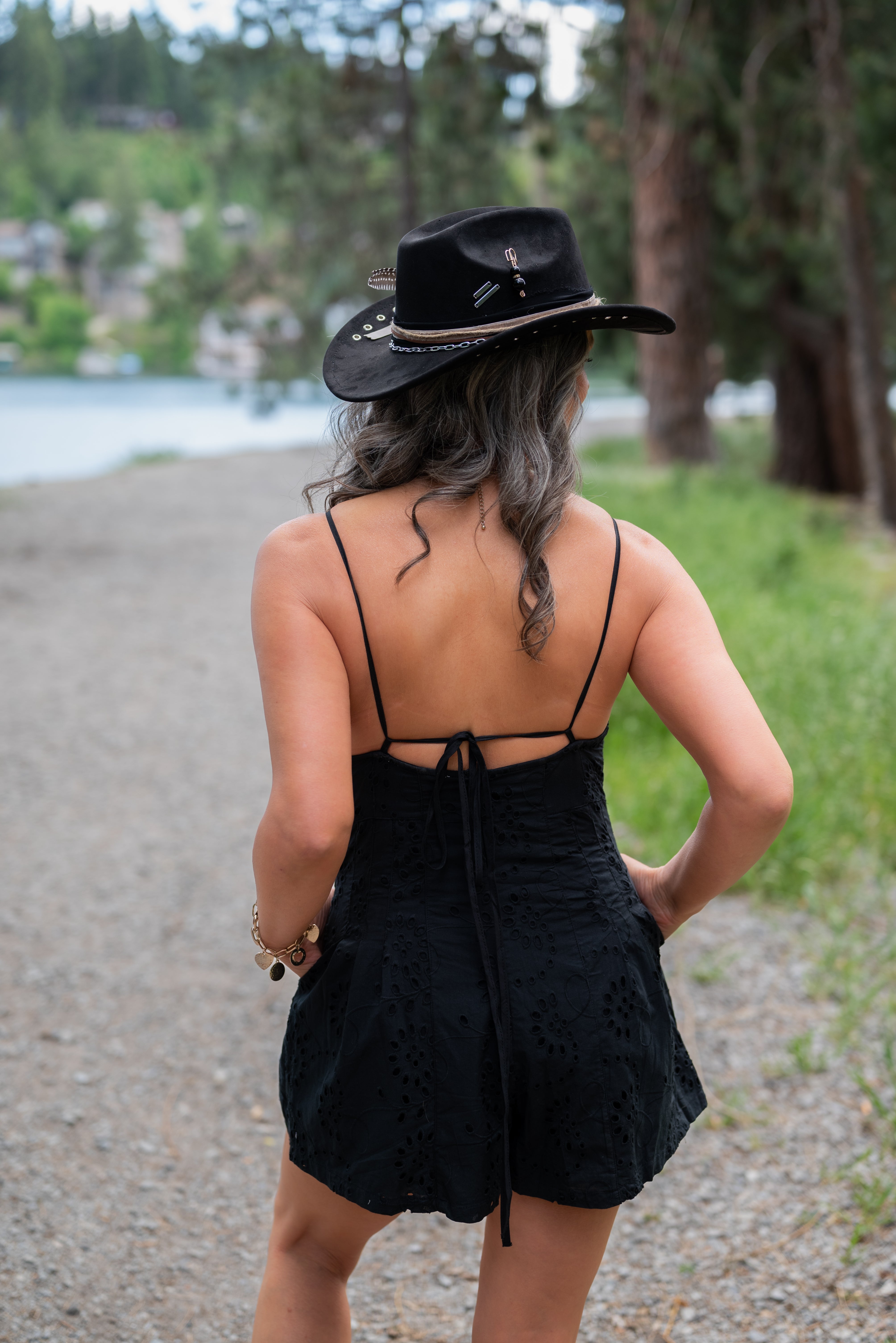 MARJORIE EYELET ROMPER
