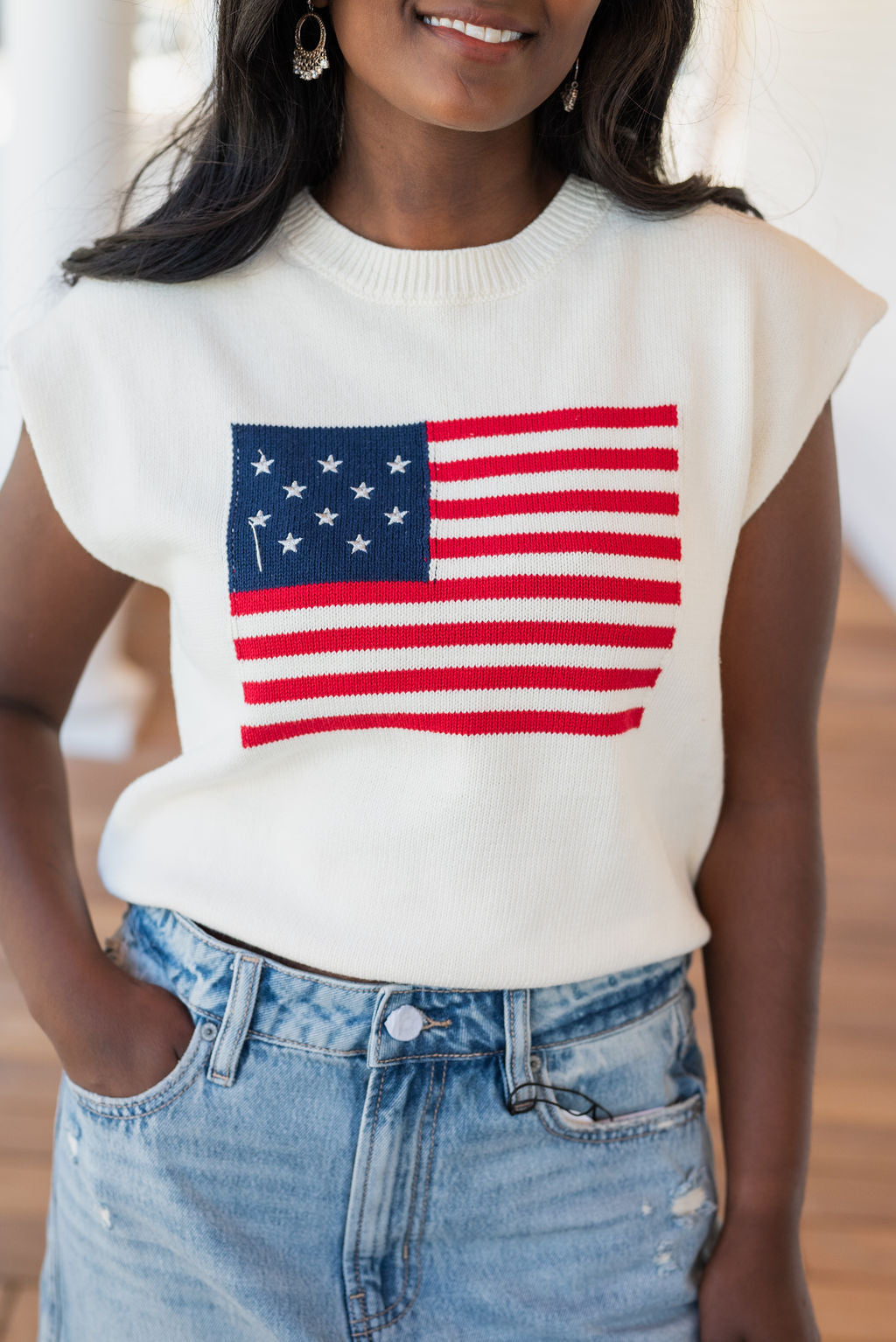 AMERICAN DREAM FLAG SWEATER