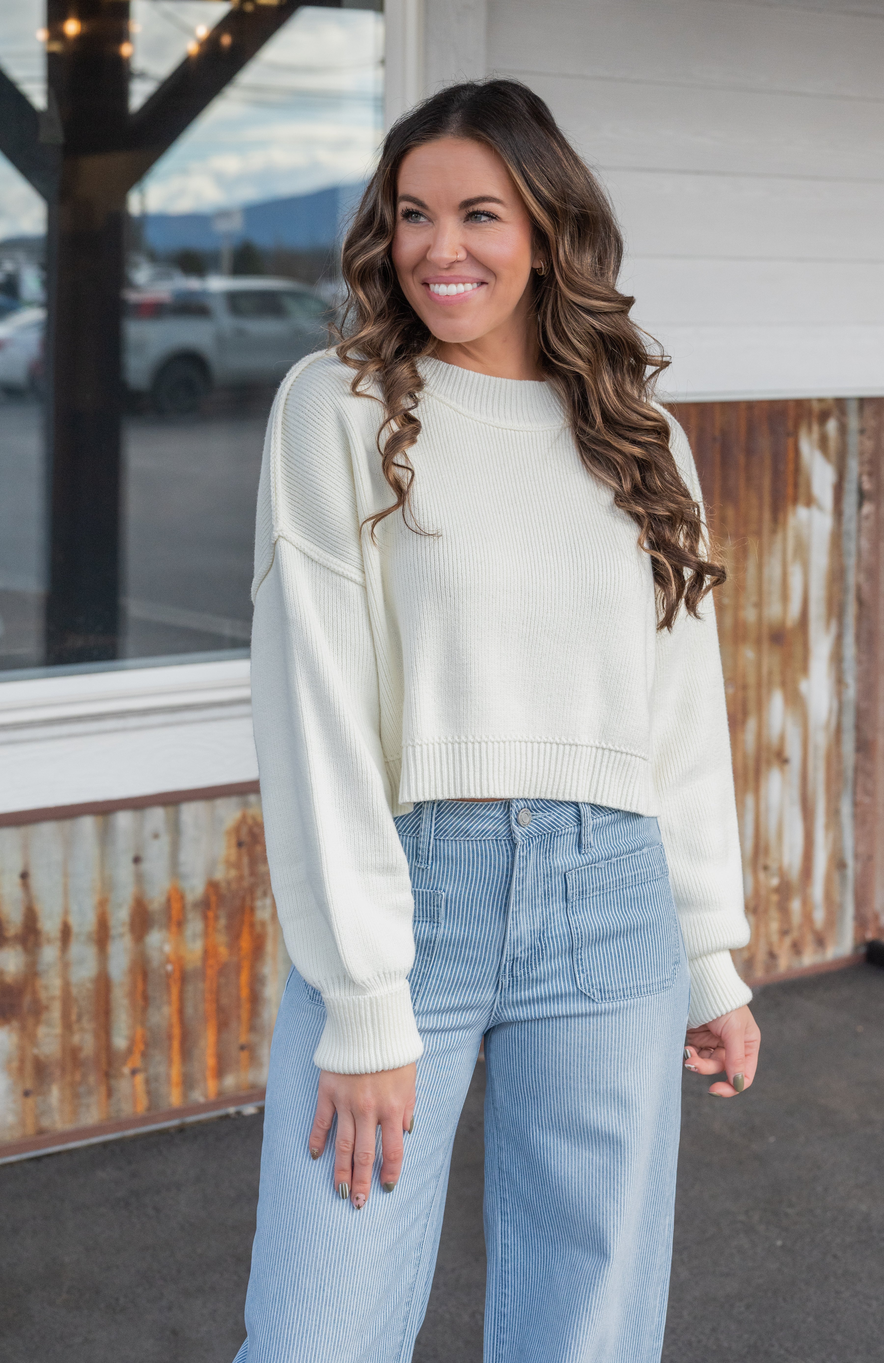JULIANA CROP SWEATER