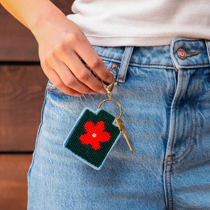 Needlepoint Keychain Kit