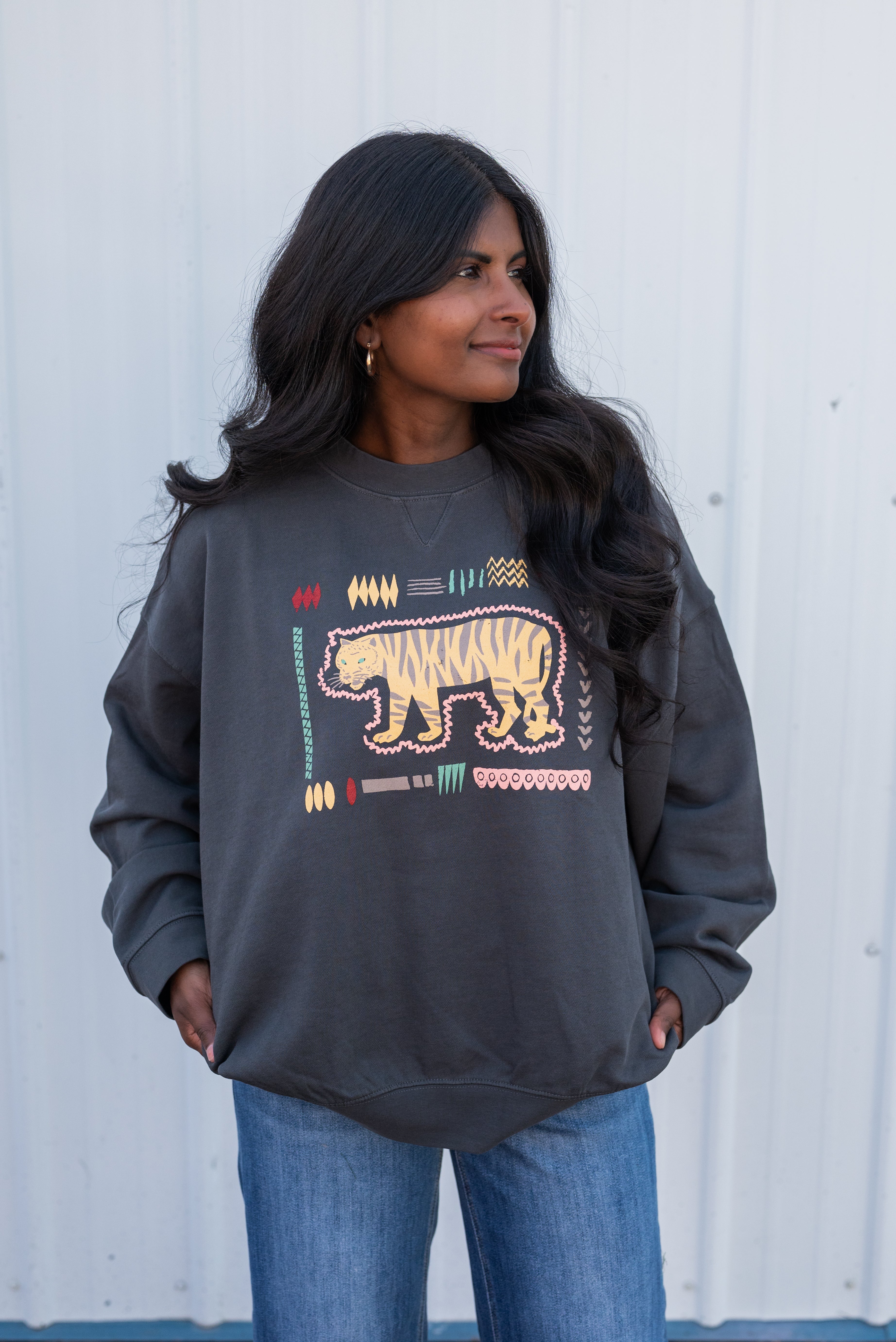 TRIBAL TIGER SWEATSHIRT