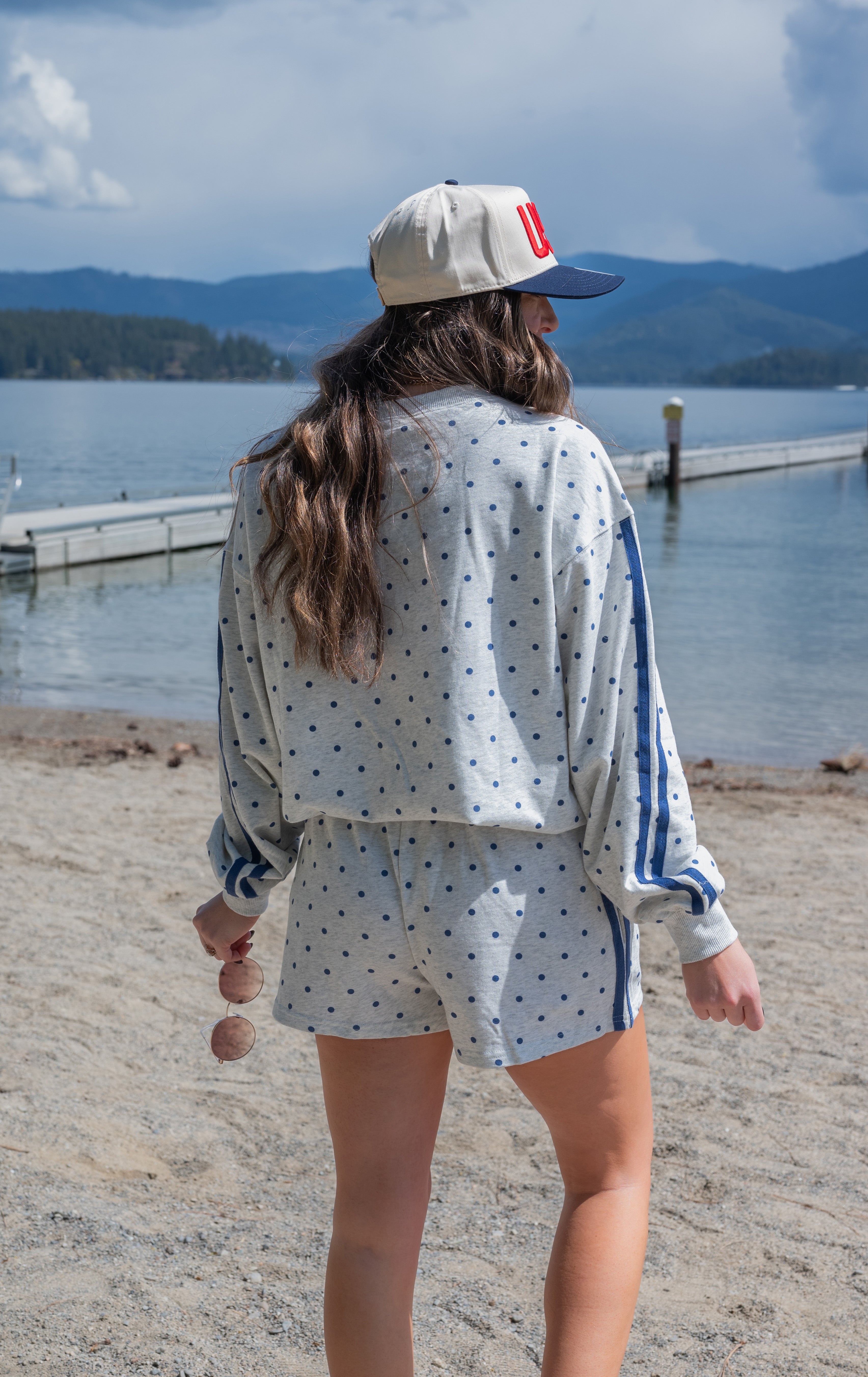 POLKA DOT USA SWEATSHIRT