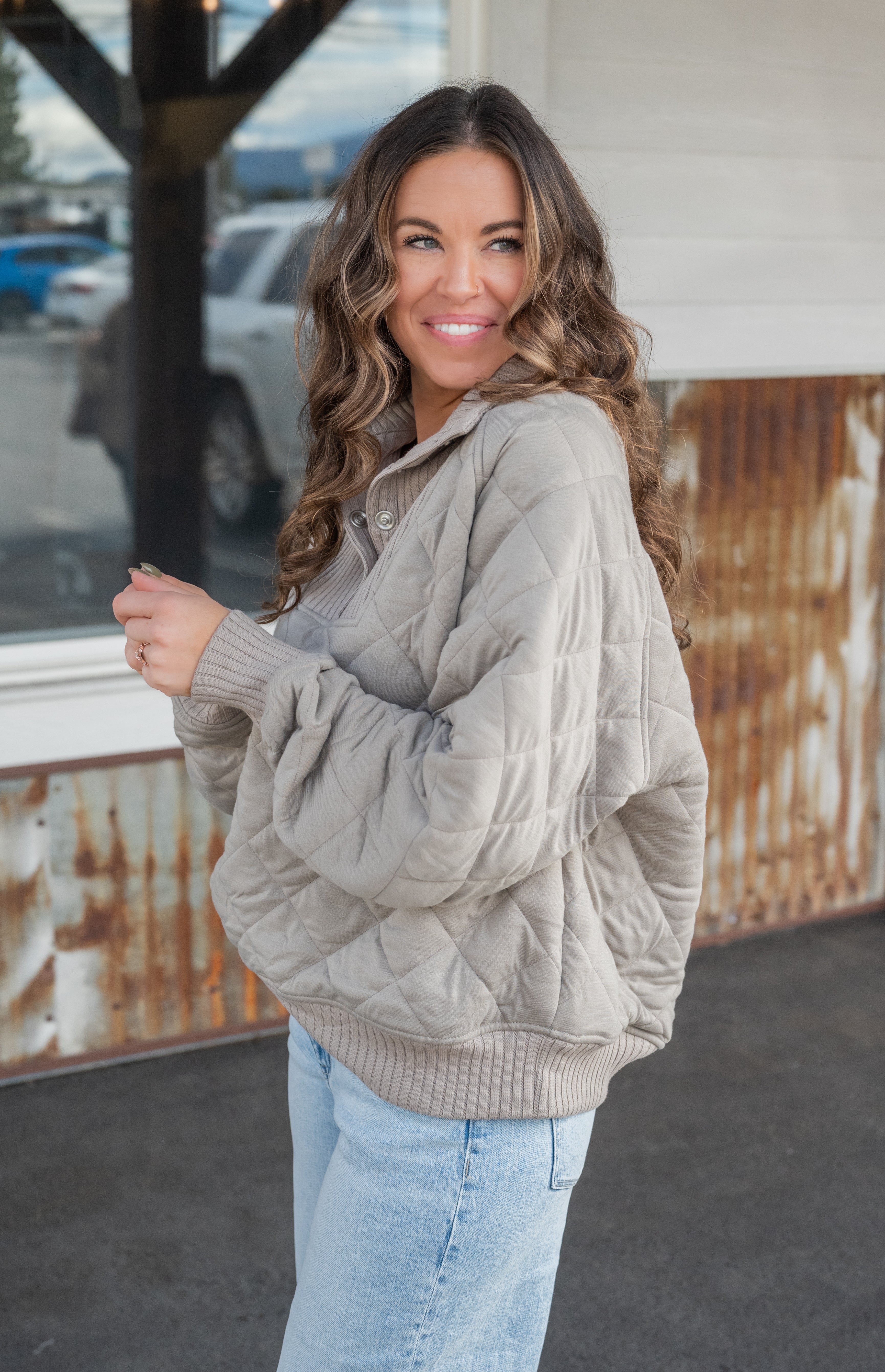 HEIGL QUILTED PULLOVER