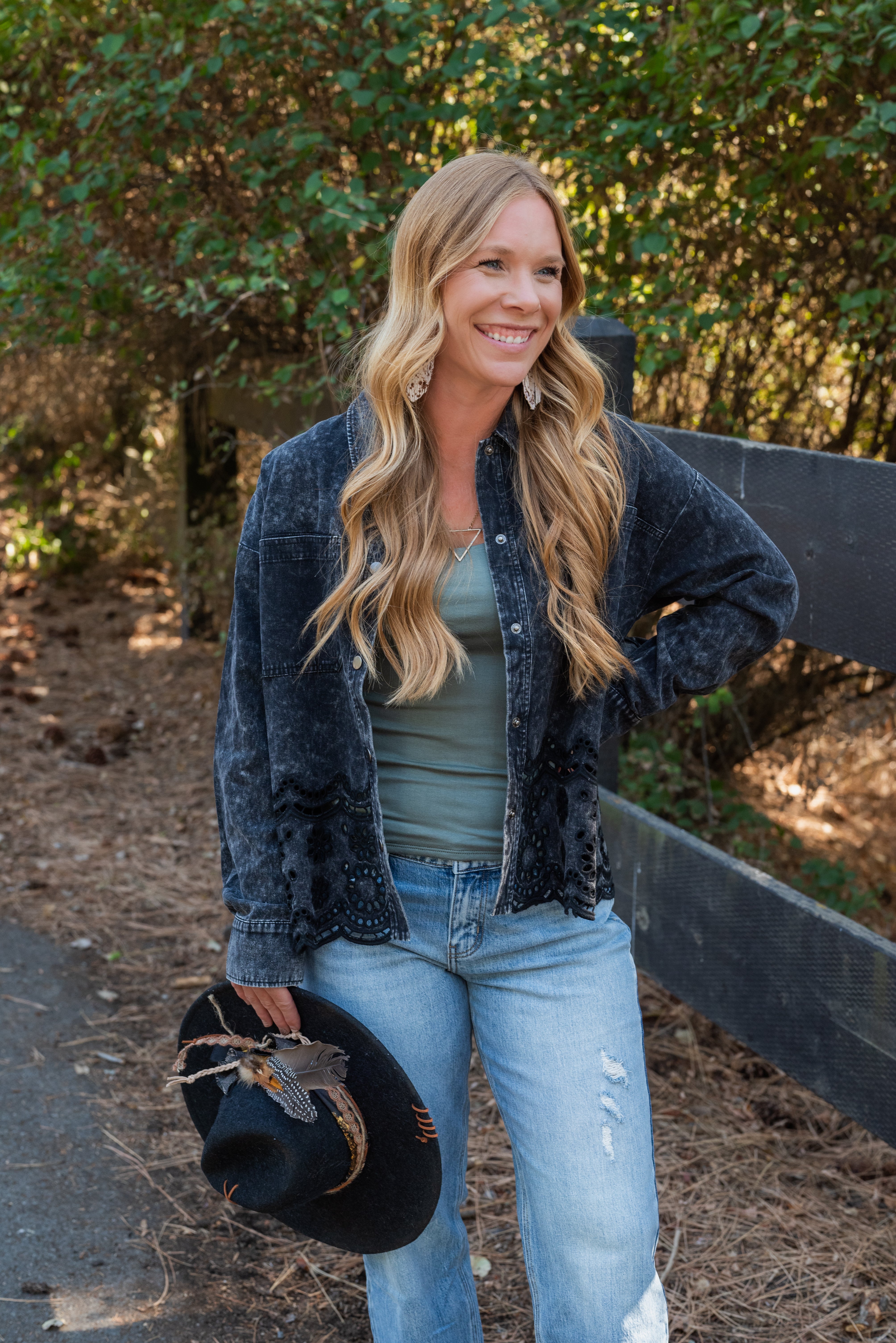 LYDIE EYELET JACKET