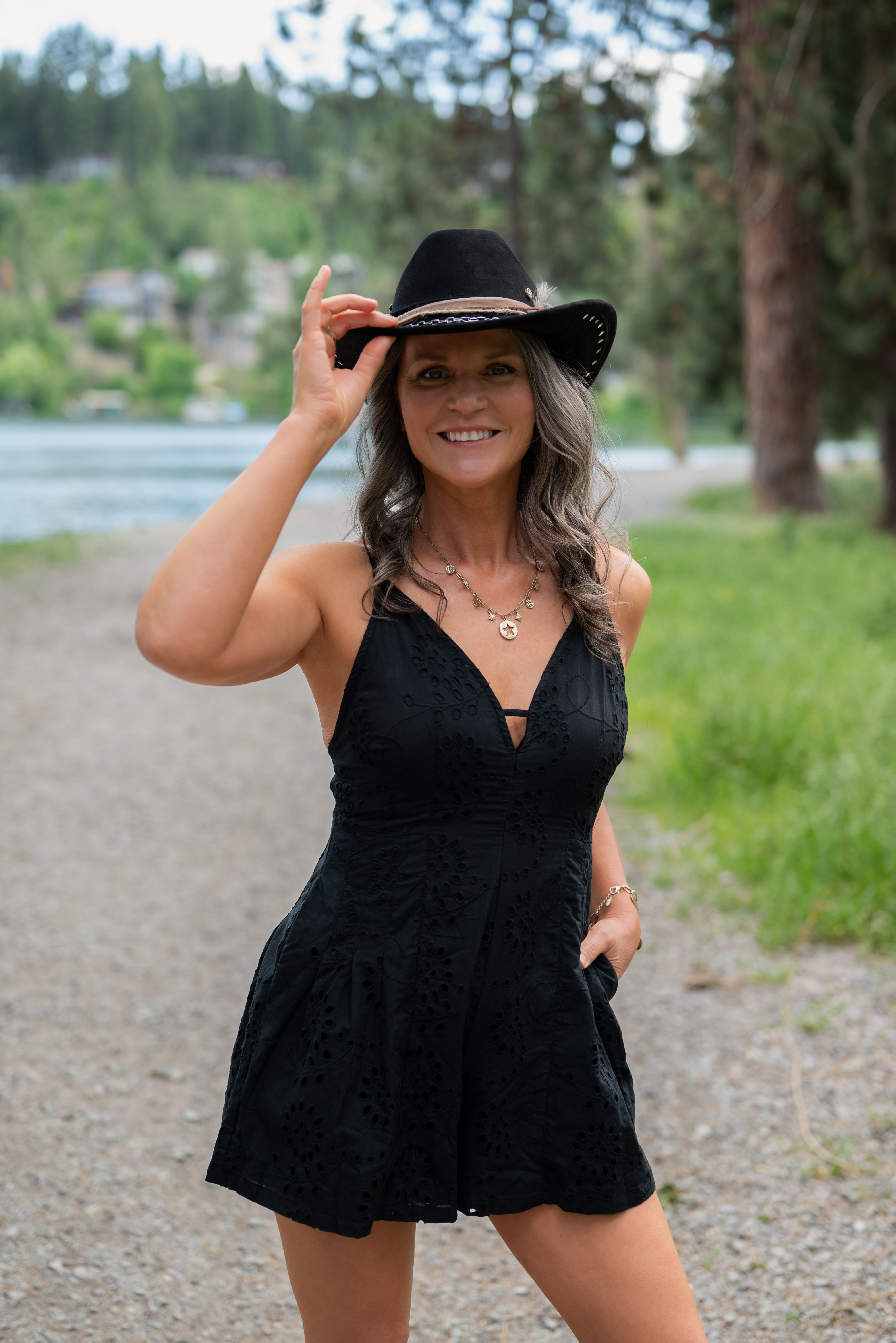 MARJORIE EYELET ROMPER