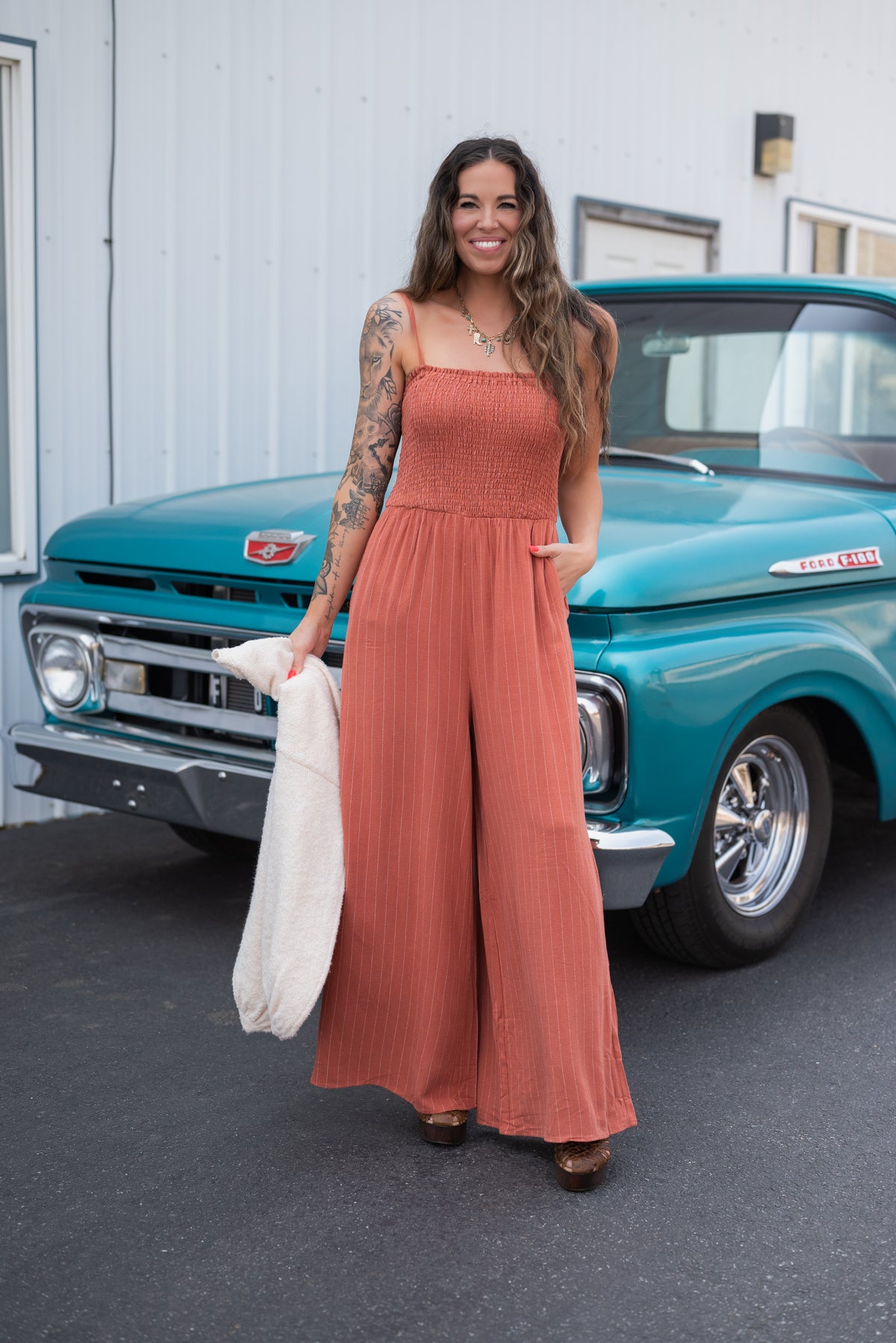 SUGARLOAF STRIPE JUMPSUIT