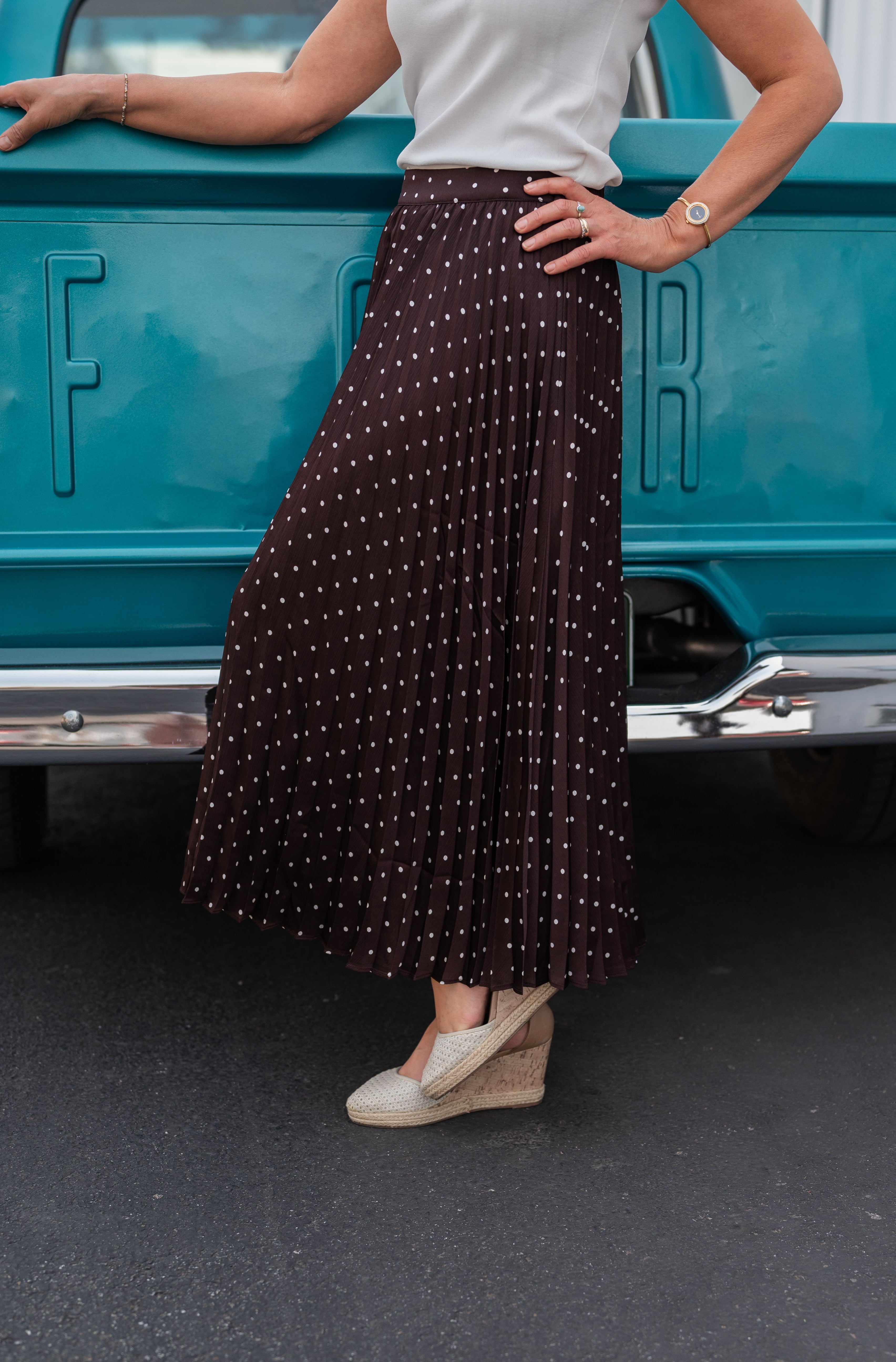 MILLY POLKA DOT SKIRT