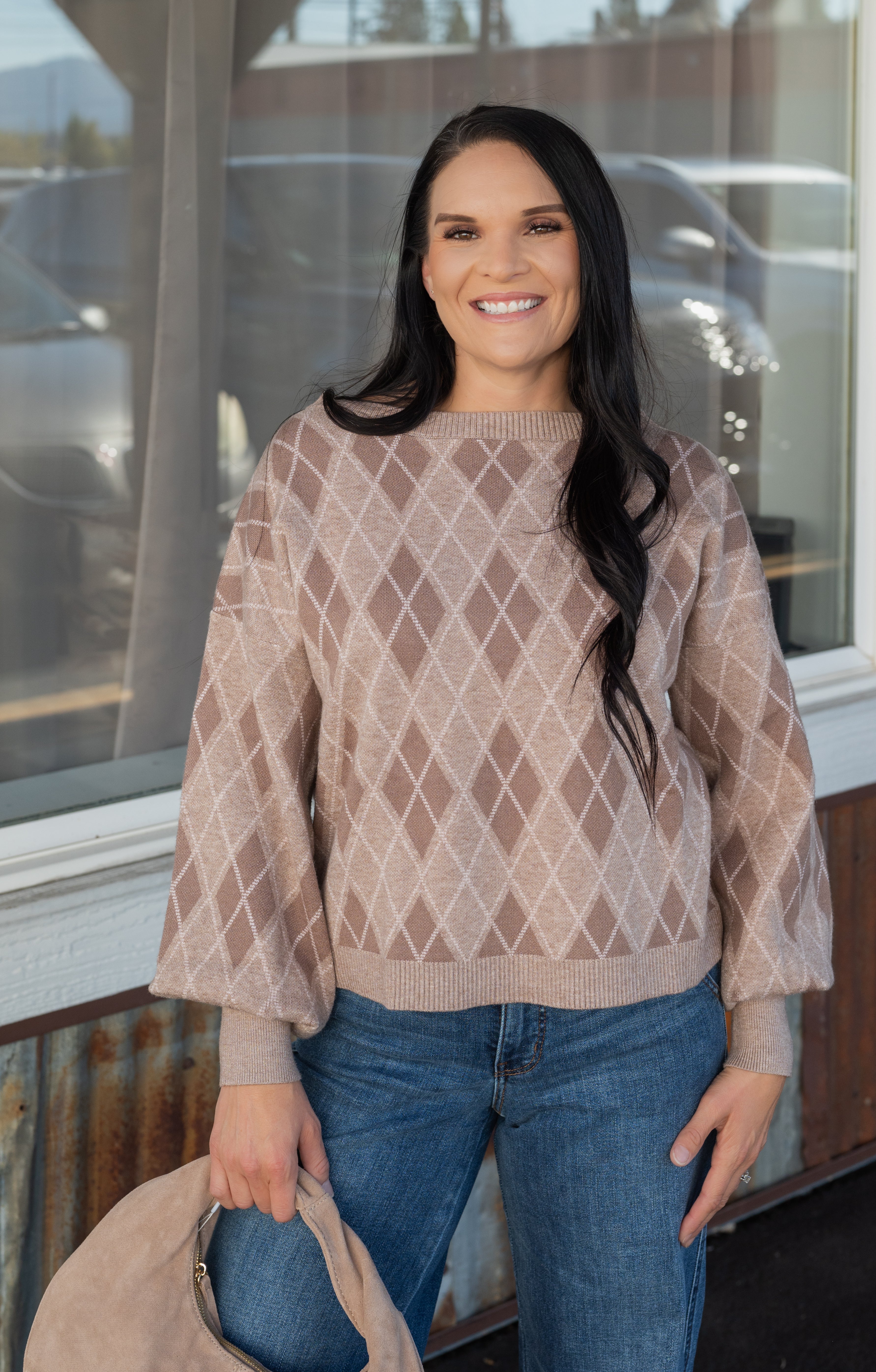 JEN ARGYLE SWEATER