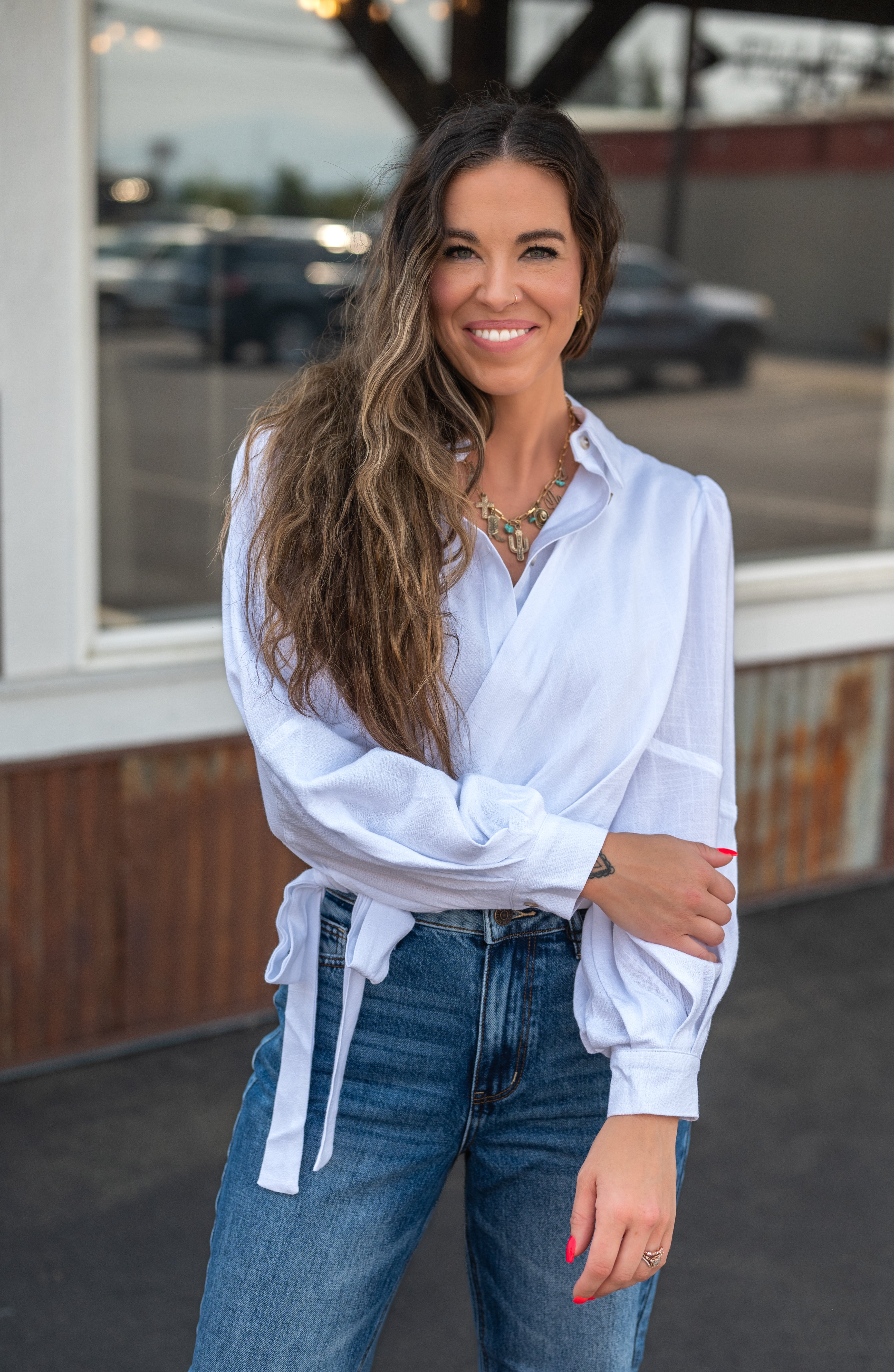 HANNE SHIRT W/ TIE