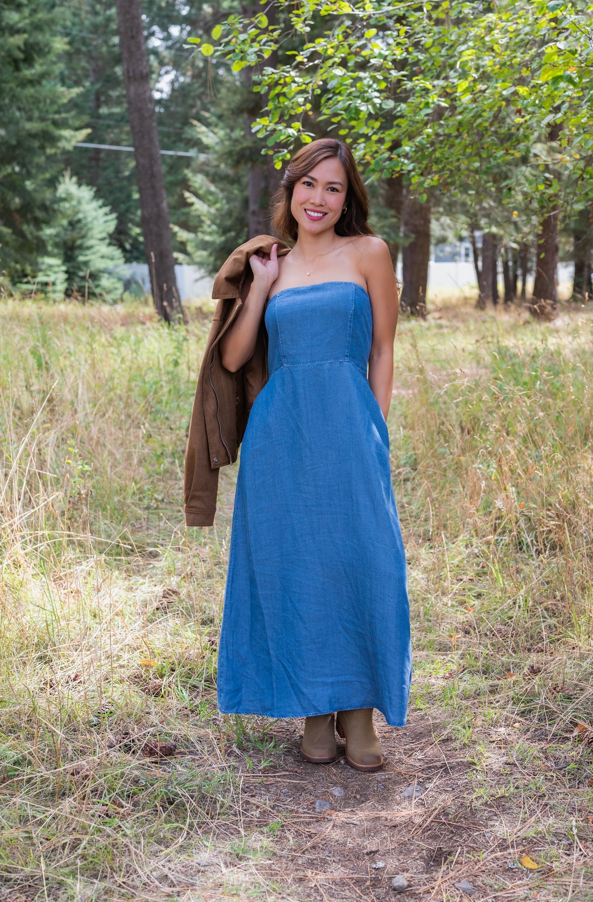 FLORETTA STRAPLESS DRESS