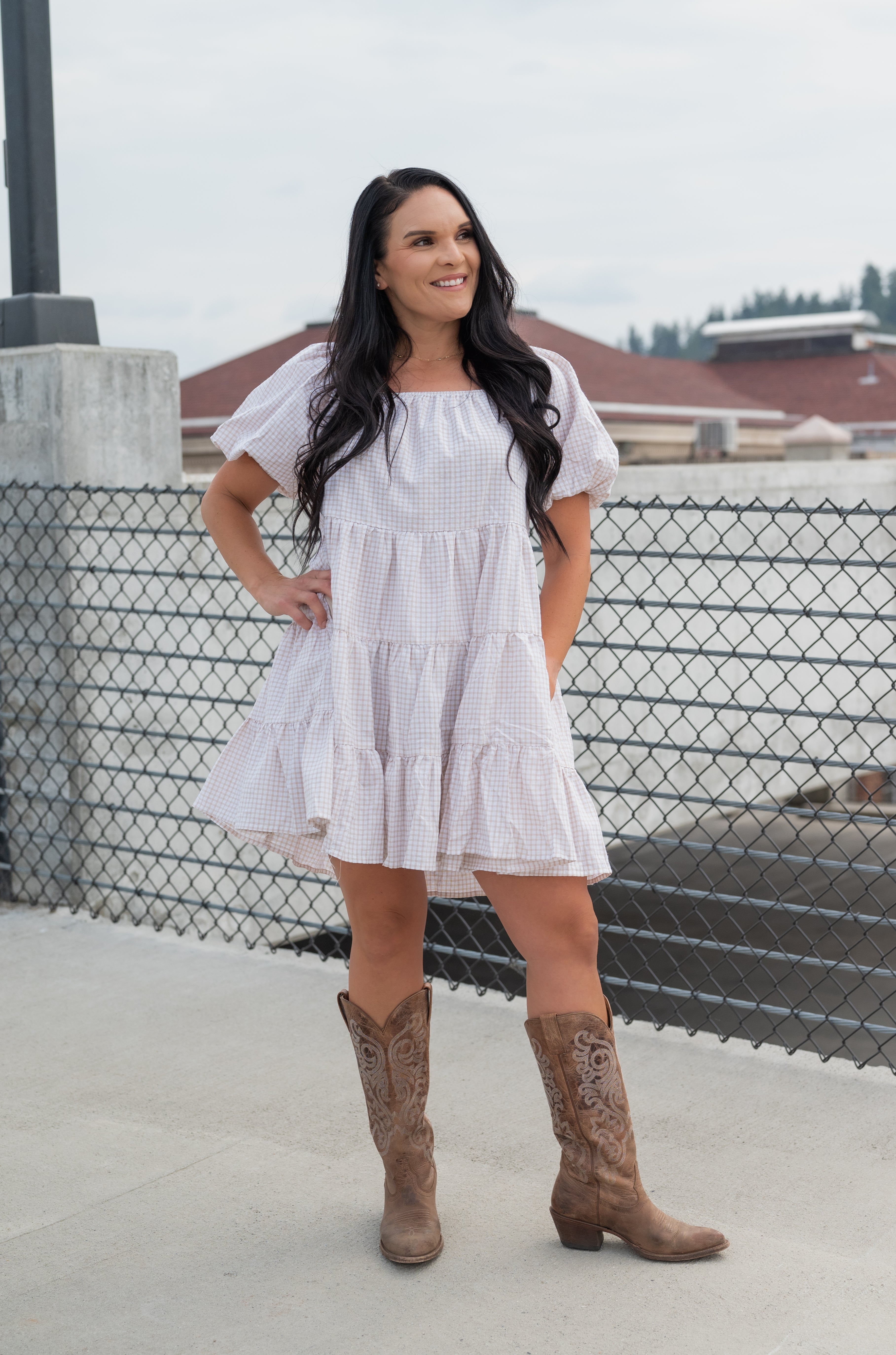LILLIE PLAID DRESS