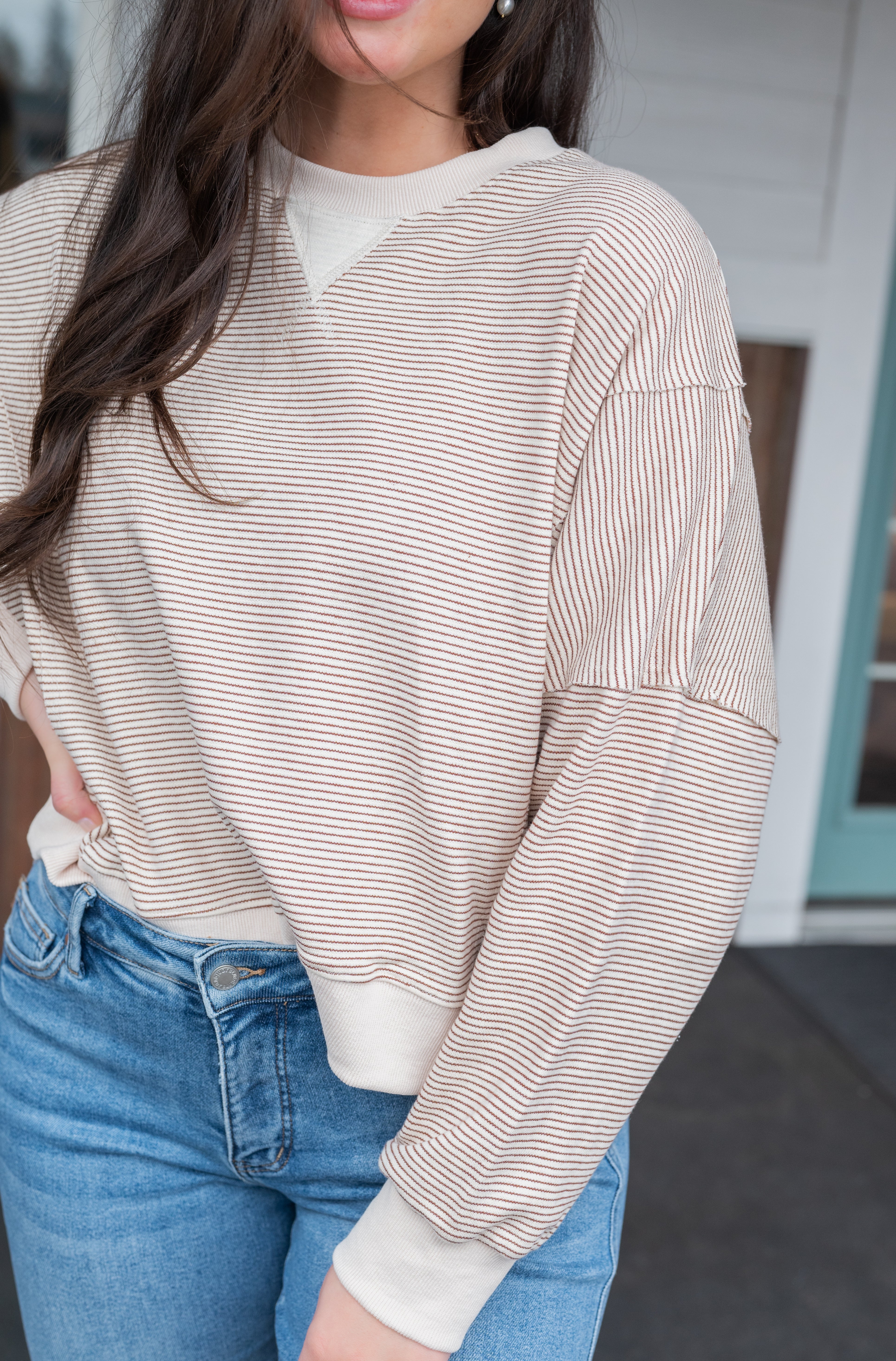 SOFIA STRIPE PULLOVER