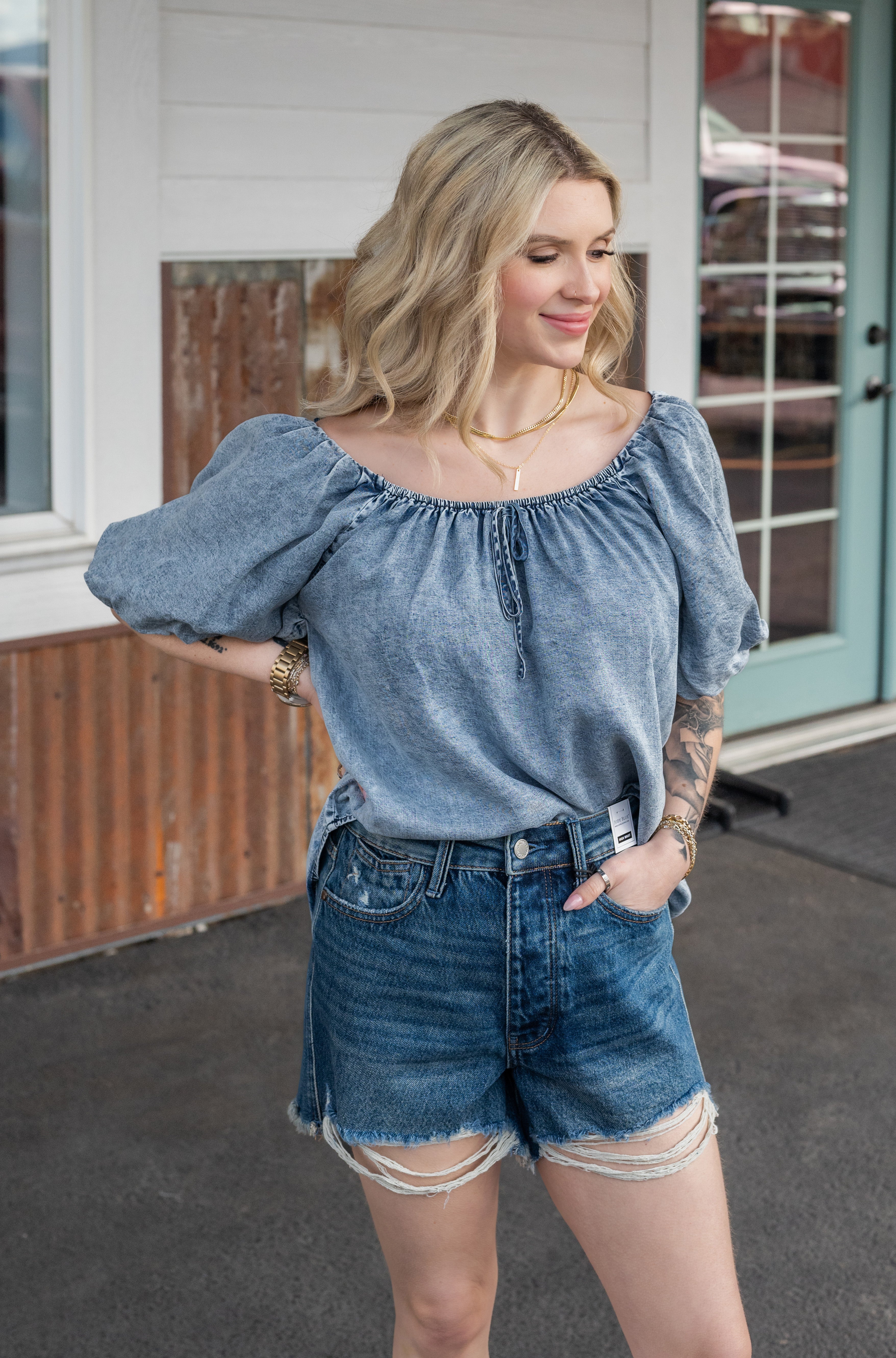 HALLE TENCEL BLOUSE