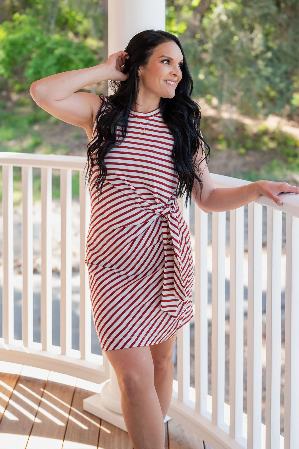 CARLY STRIPE DRESS