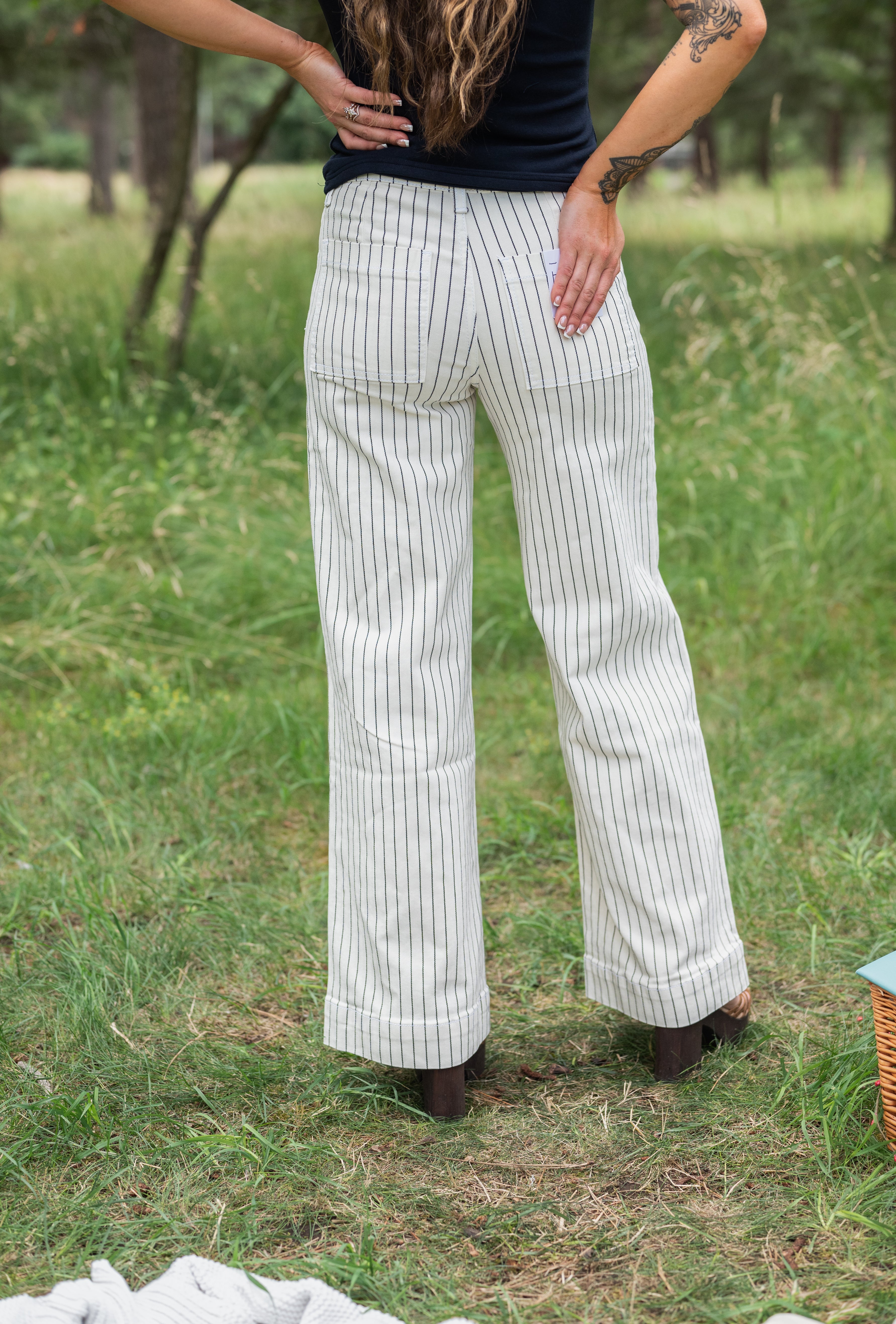 CHICO HW STRIPE WIDE LEG