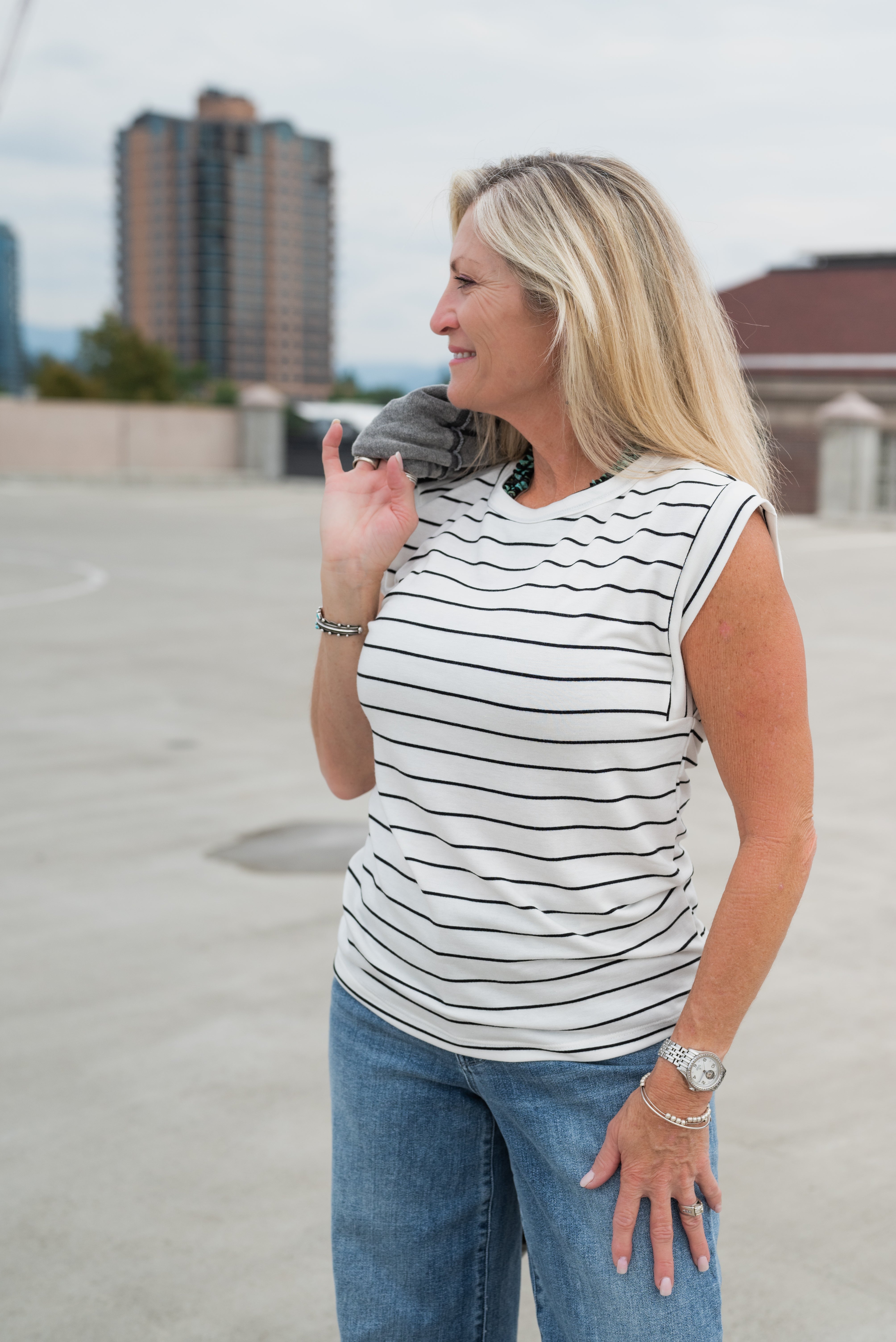 JERRIE STRIPE TOP
