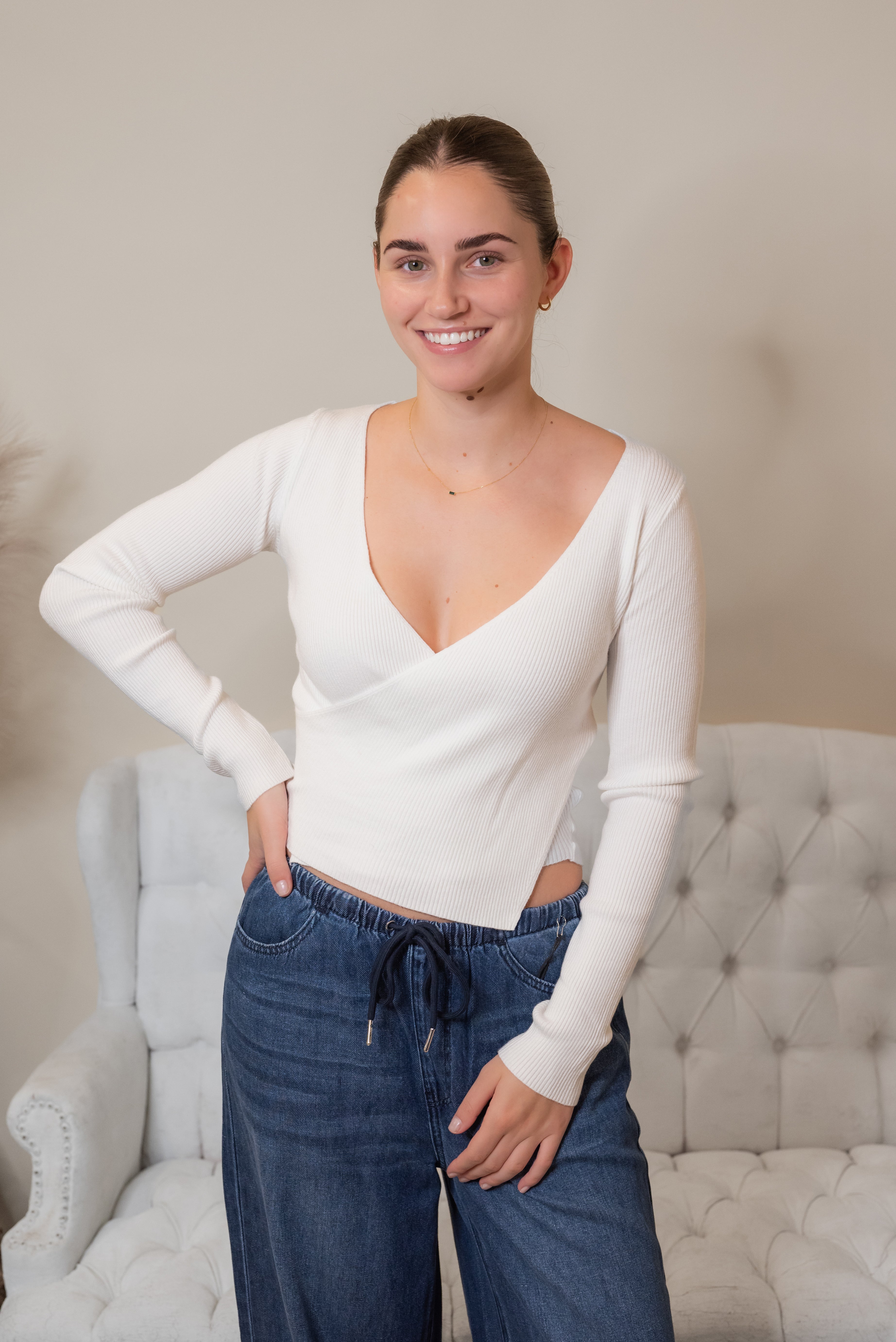 HEAVEN WRAP SWEATER