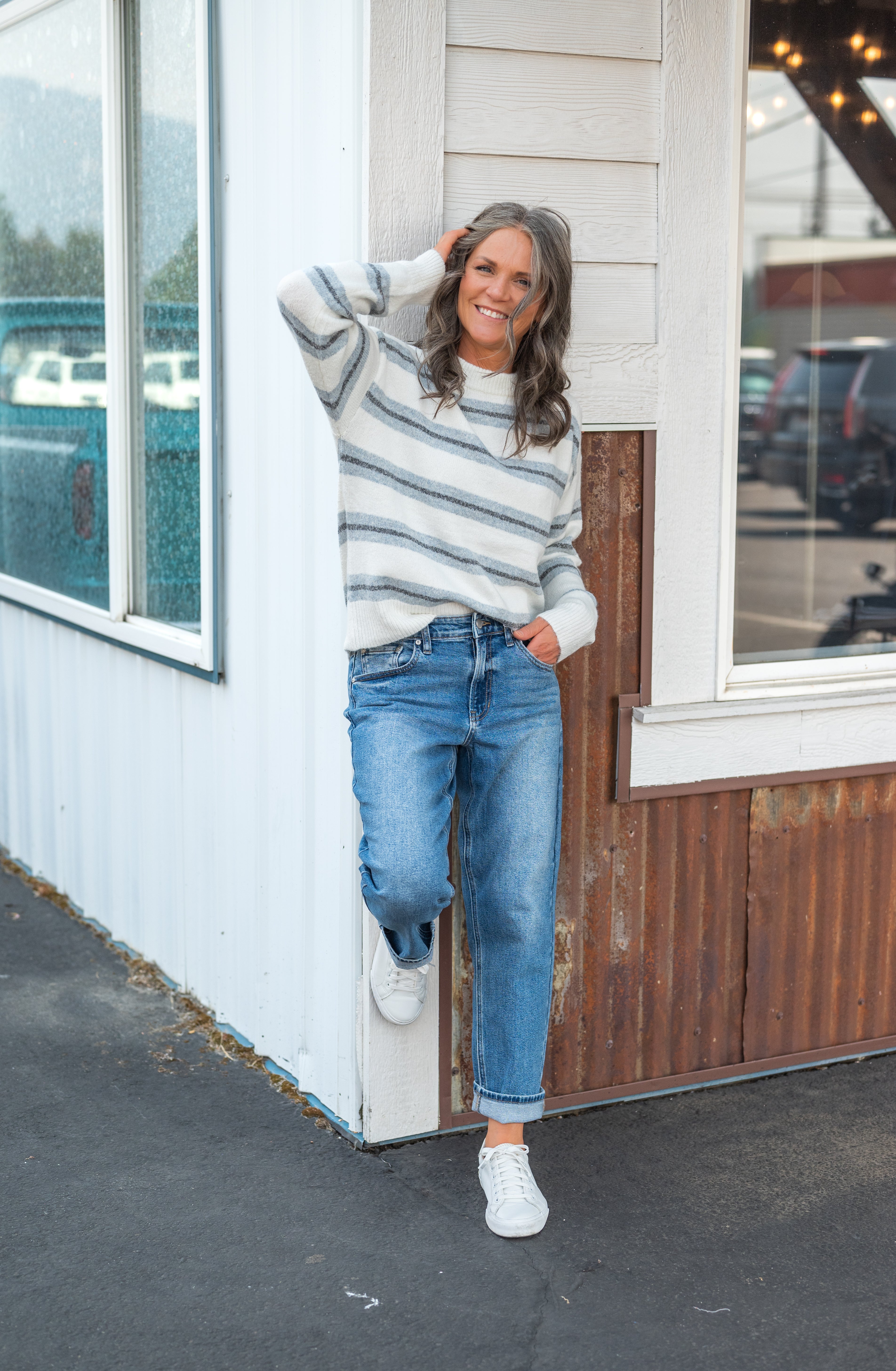 JILLIAN STRIPE SWEATER