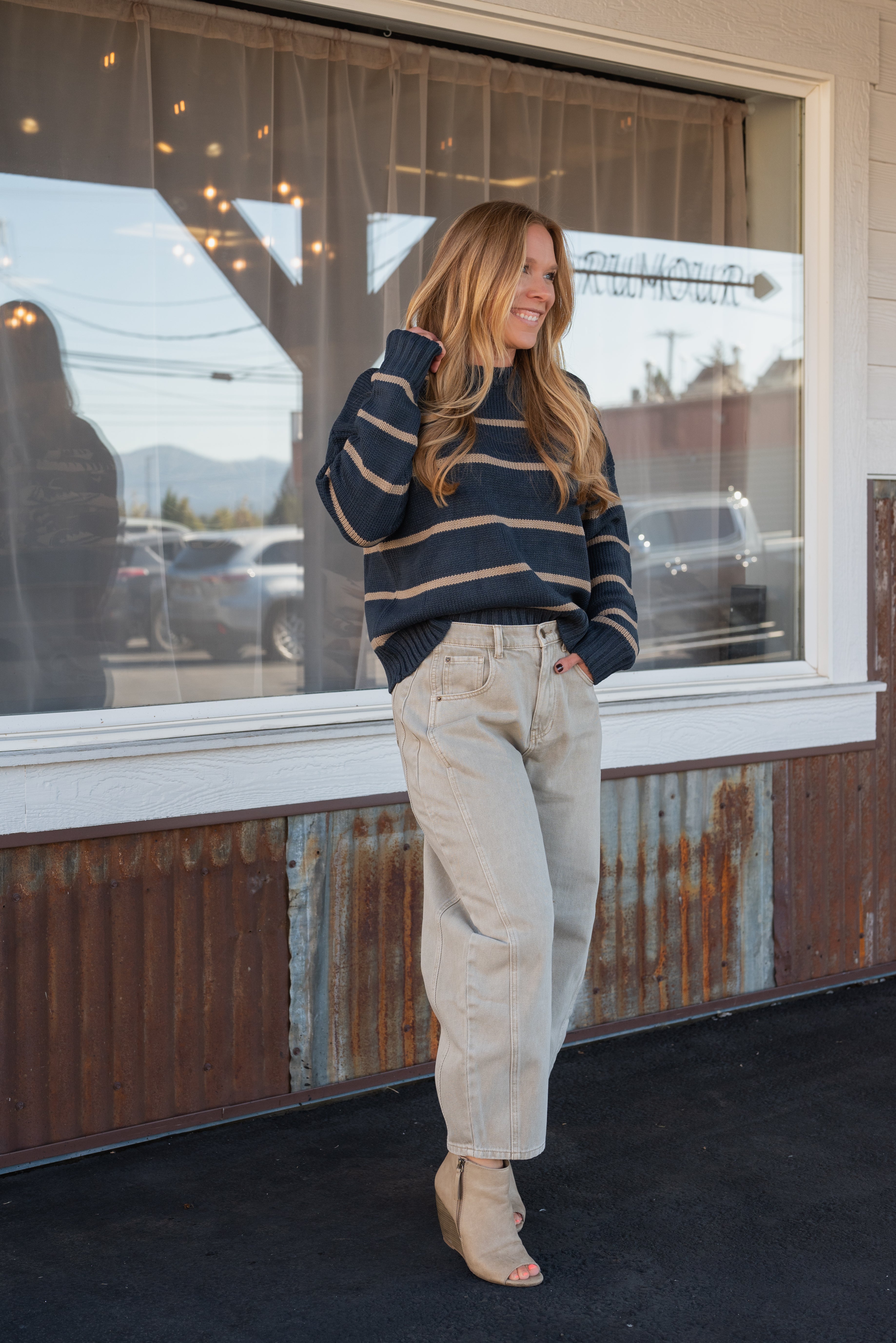 Barrel Cotton Pants