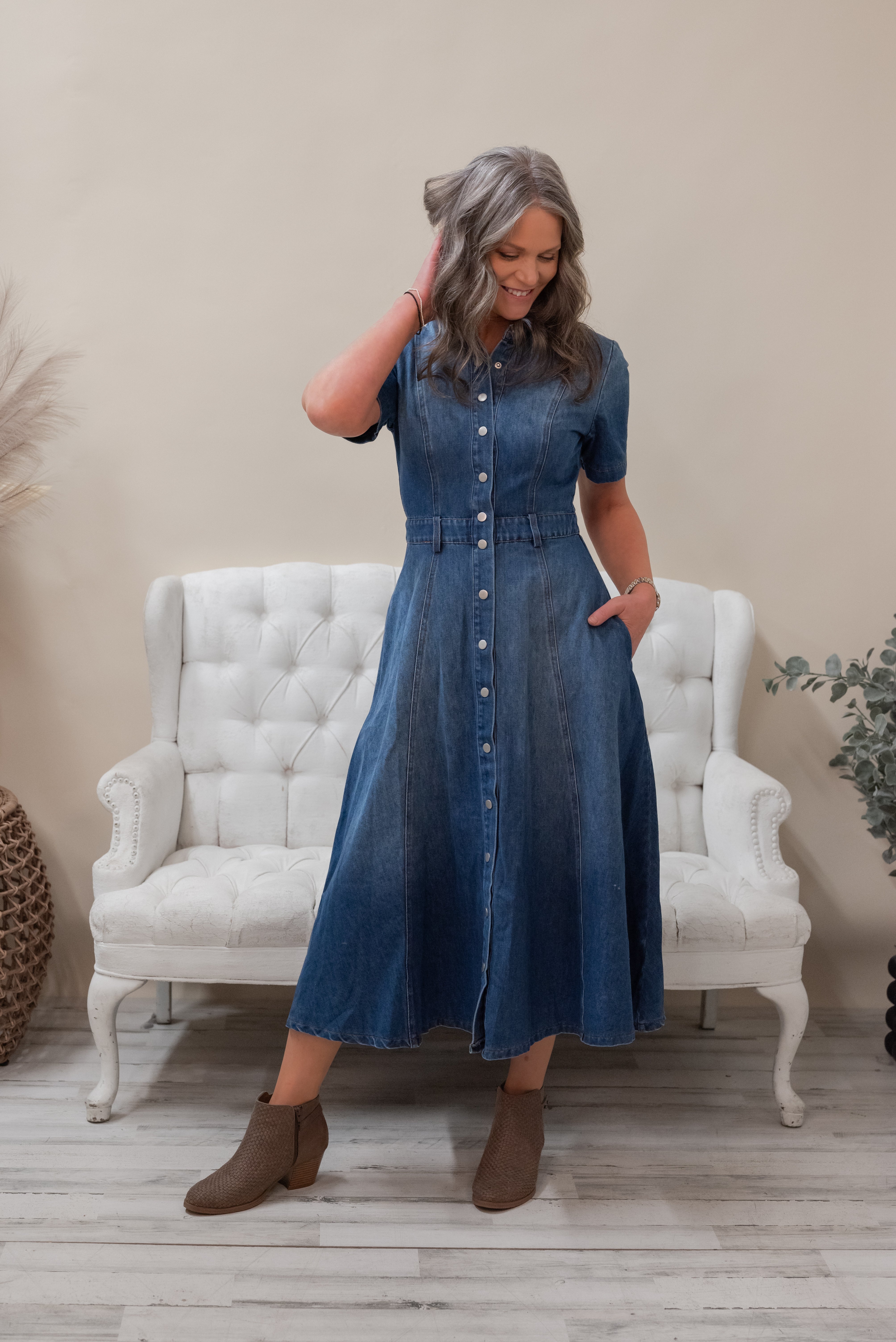 UNDERWOOD DENIM DRESS